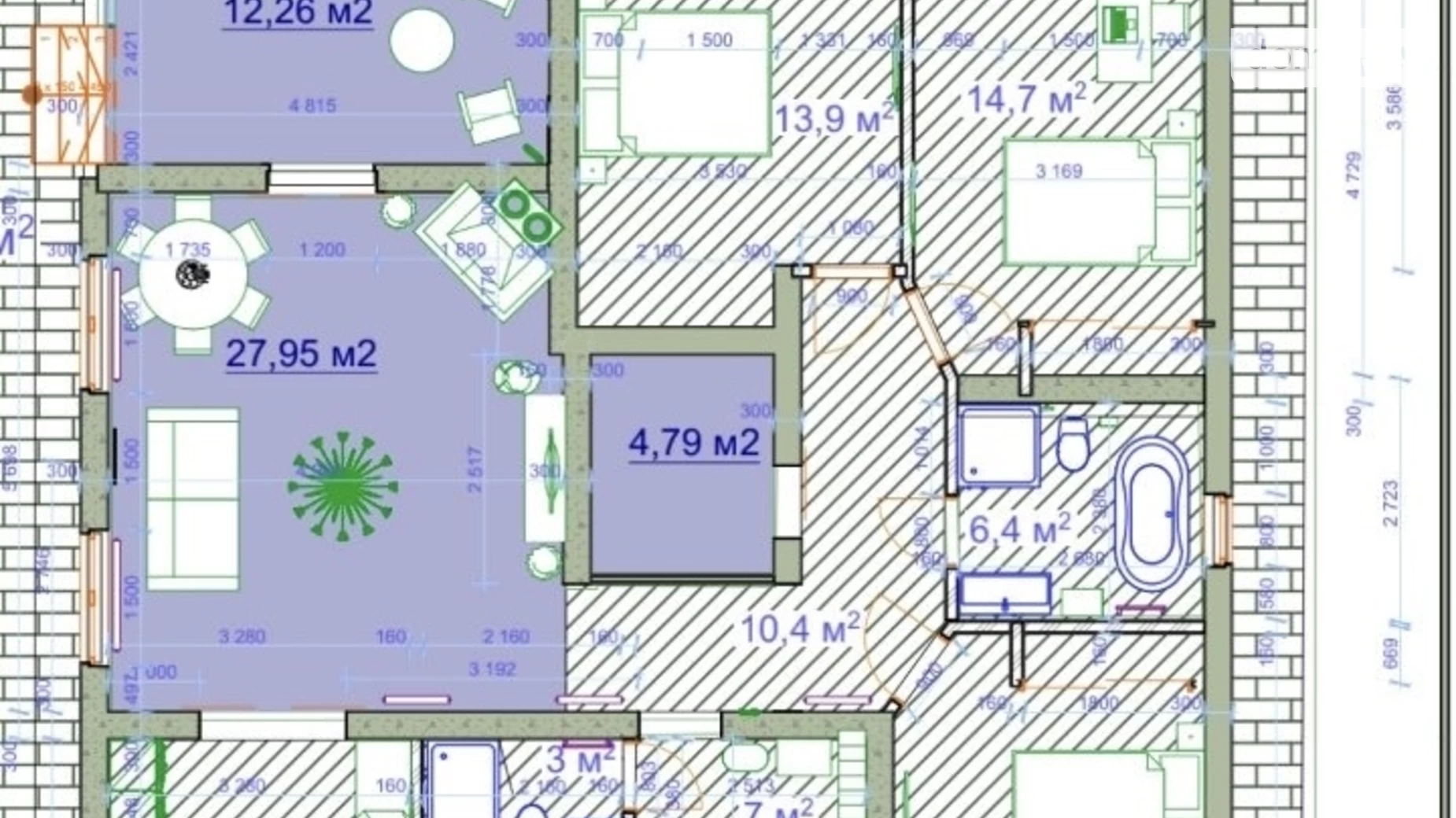 Продається одноповерховий будинок 147.5 кв. м з балконом, цена: 83000 $ - фото 2