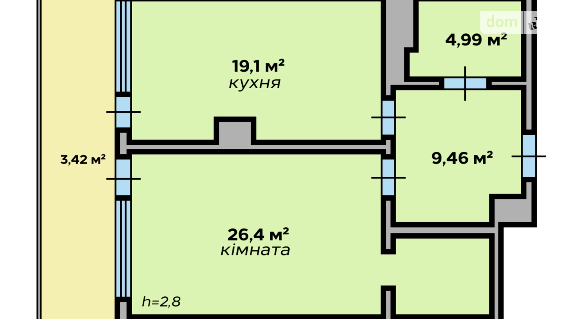 Продается 1-комнатная квартира 63.4 кв. м в Львове, ул. Раковского - фото 5