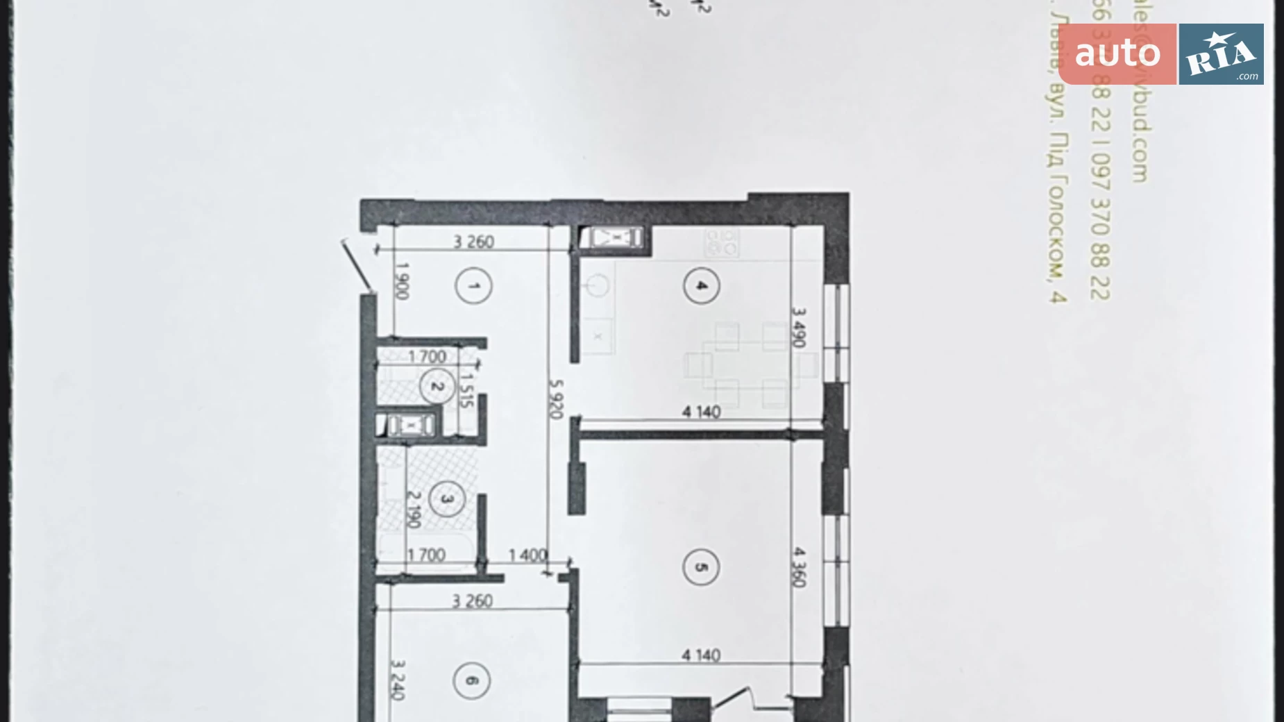 Продается 2-комнатная квартира 61 кв. м в Львове, ул. Под Голоском, 1 - фото 3