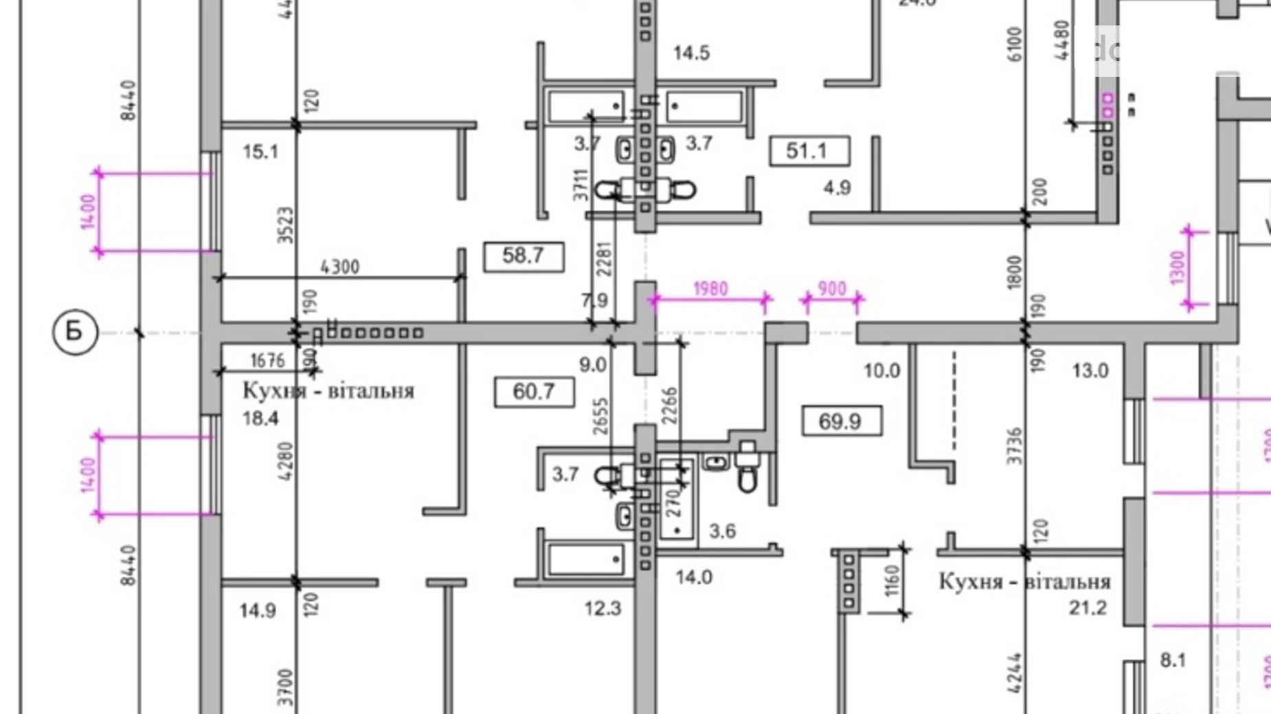 Продається 2-кімнатна квартира 62 кв. м у Петрикові, вул. Лесі Українки - фото 5