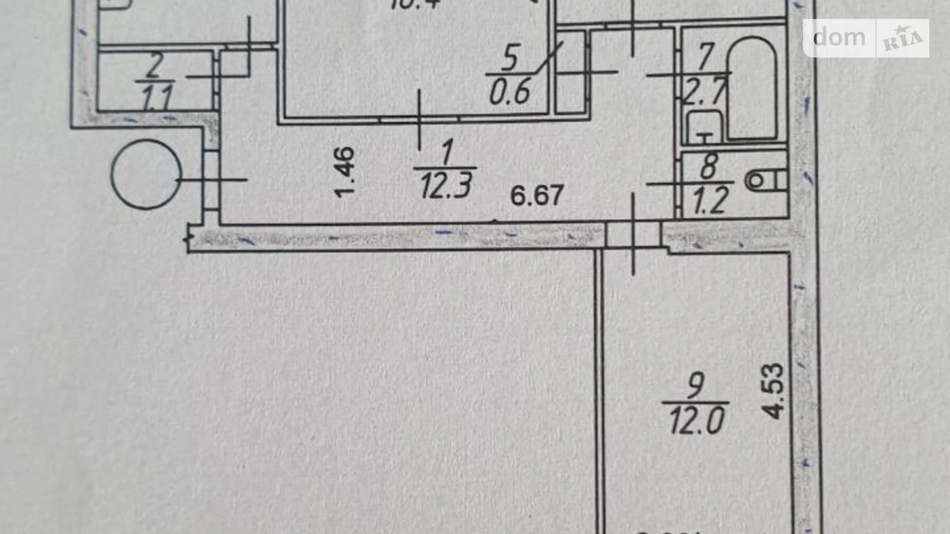 3-комнатная квартира 66.68 кв. м в Запорожье, ул. Дмитрия Вишневецкого(Ладожская) - фото 2