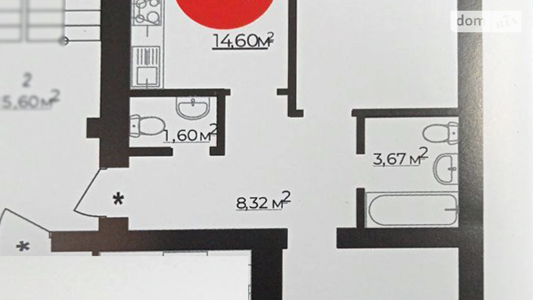 Продается 2-комнатная квартира 56.65 кв. м в Ирпене, ул. Соборная(ІІІ Интернационала), 2К/16 - фото 3