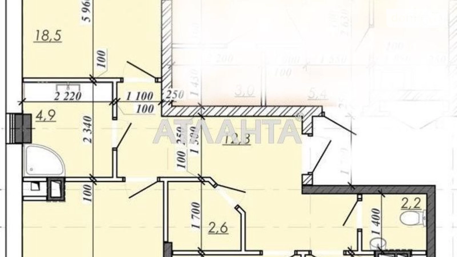 Продается 4-комнатная квартира 90 кв. м в Одессе, Овидиопольская дор. - фото 2