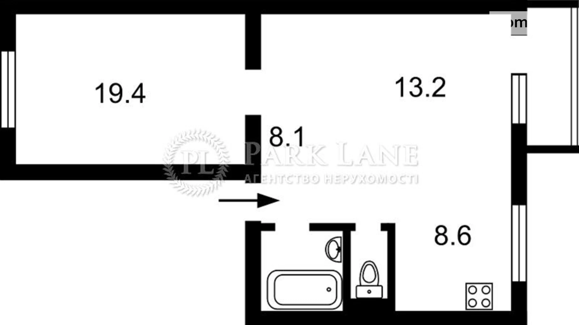 Продається 2-кімнатна квартира 58 кв. м у Києві, пров. Лабораторний, 24 - фото 2