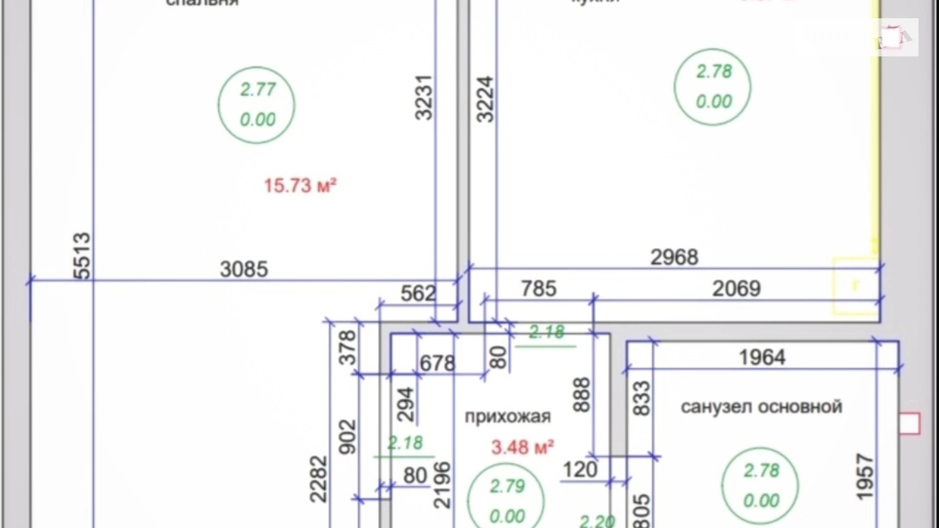 Продается 1-комнатная квартира 33 кв. м в Крюковщине, ул. Возрождения, 7 - фото 3