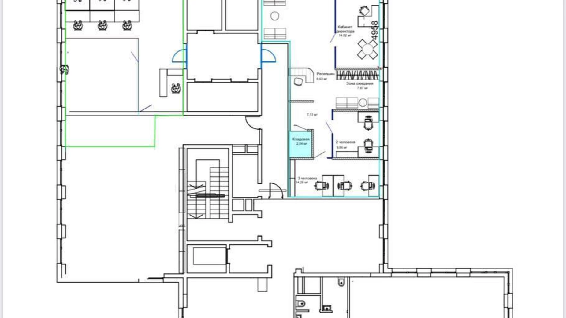Здається в оренду офіс 861 кв. м в бізнес-центрі, цена: 21700 $ - фото 3
