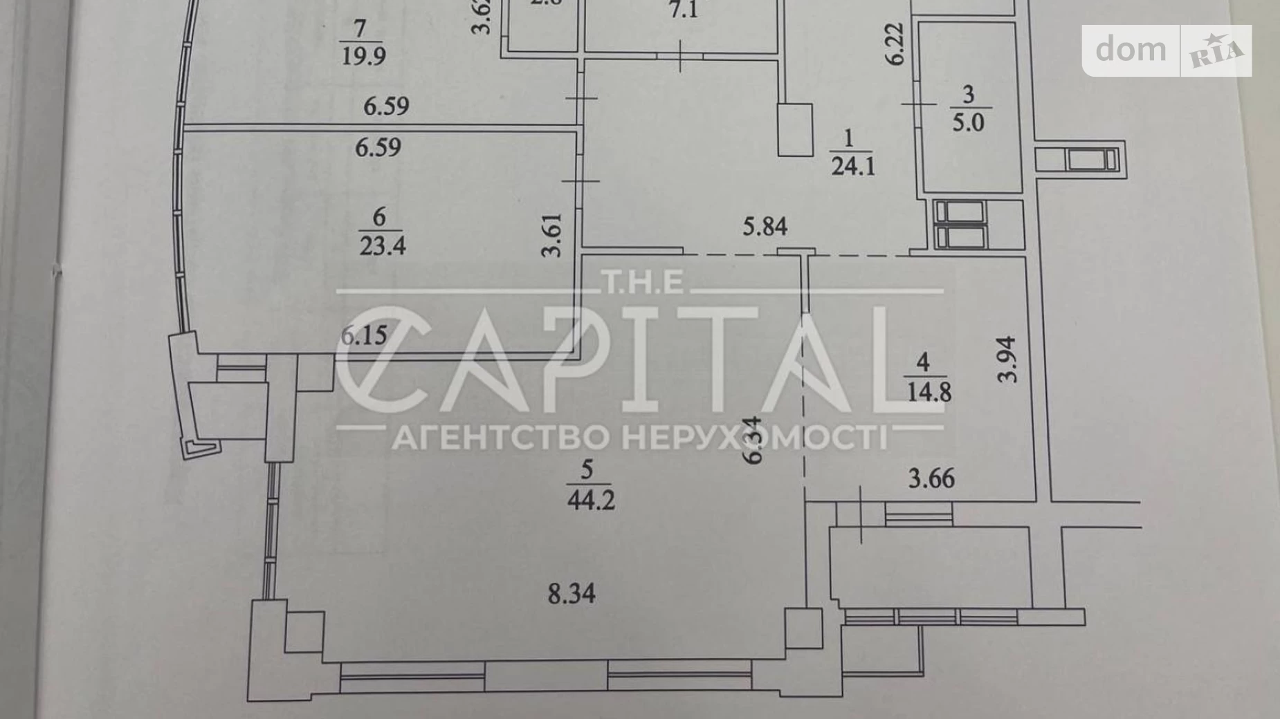 Продається 3-кімнатна квартира 149.1 кв. м у Києві, вул. Саперне Поле, 3 - фото 3