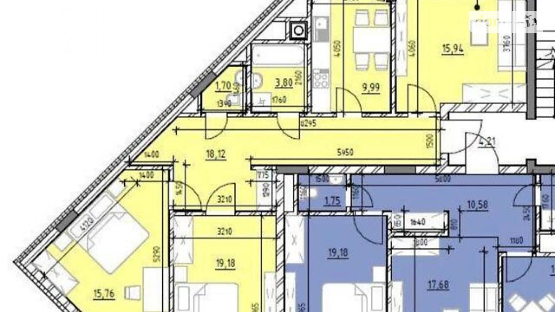 Продается 3-комнатная квартира 89 кв. м в Львове, ул. Владимира Великого, 10Б - фото 5