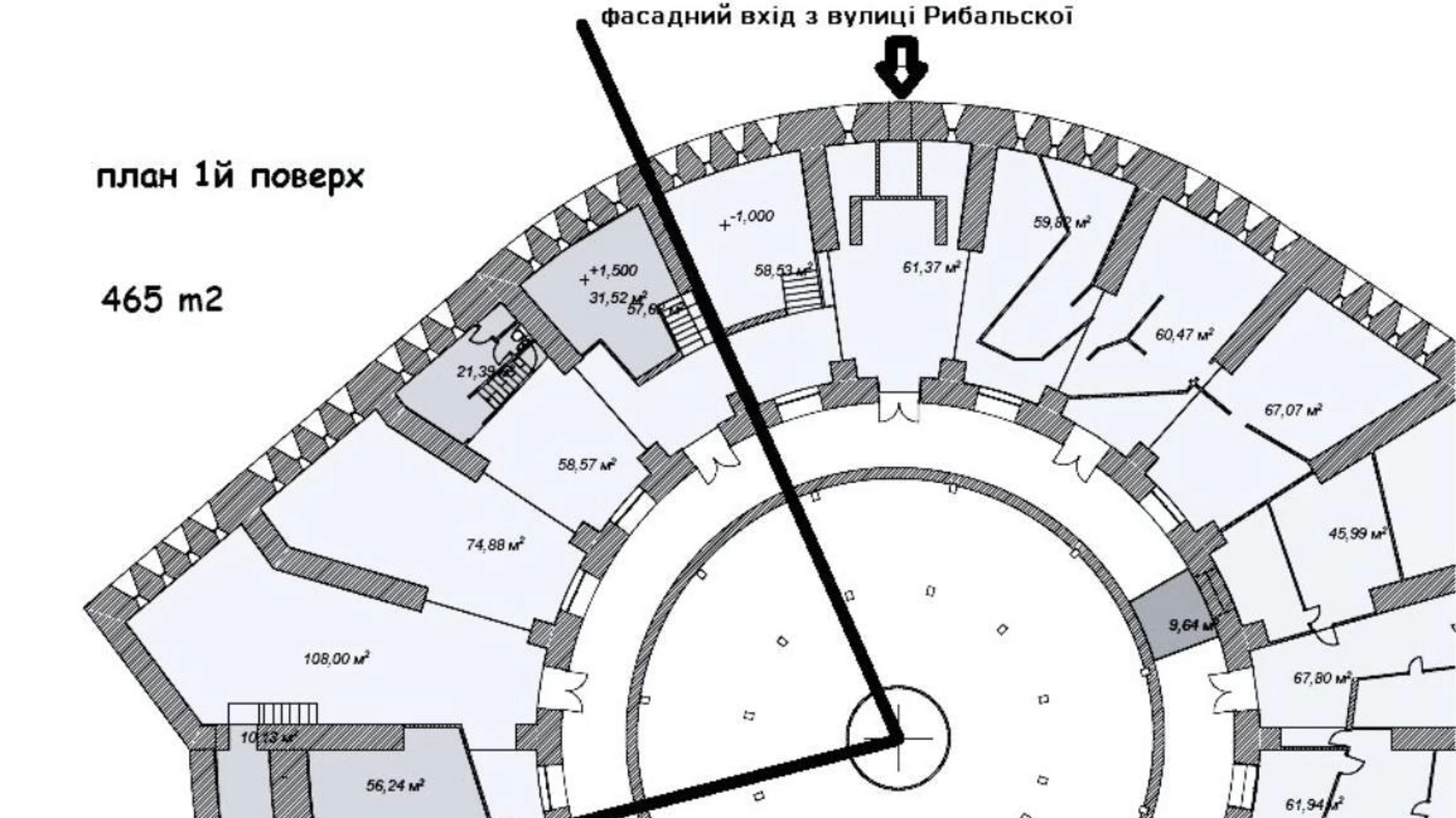 Сдается в аренду офис 465 кв. м в бизнес-центре, цена: 209250 грн - фото 2
