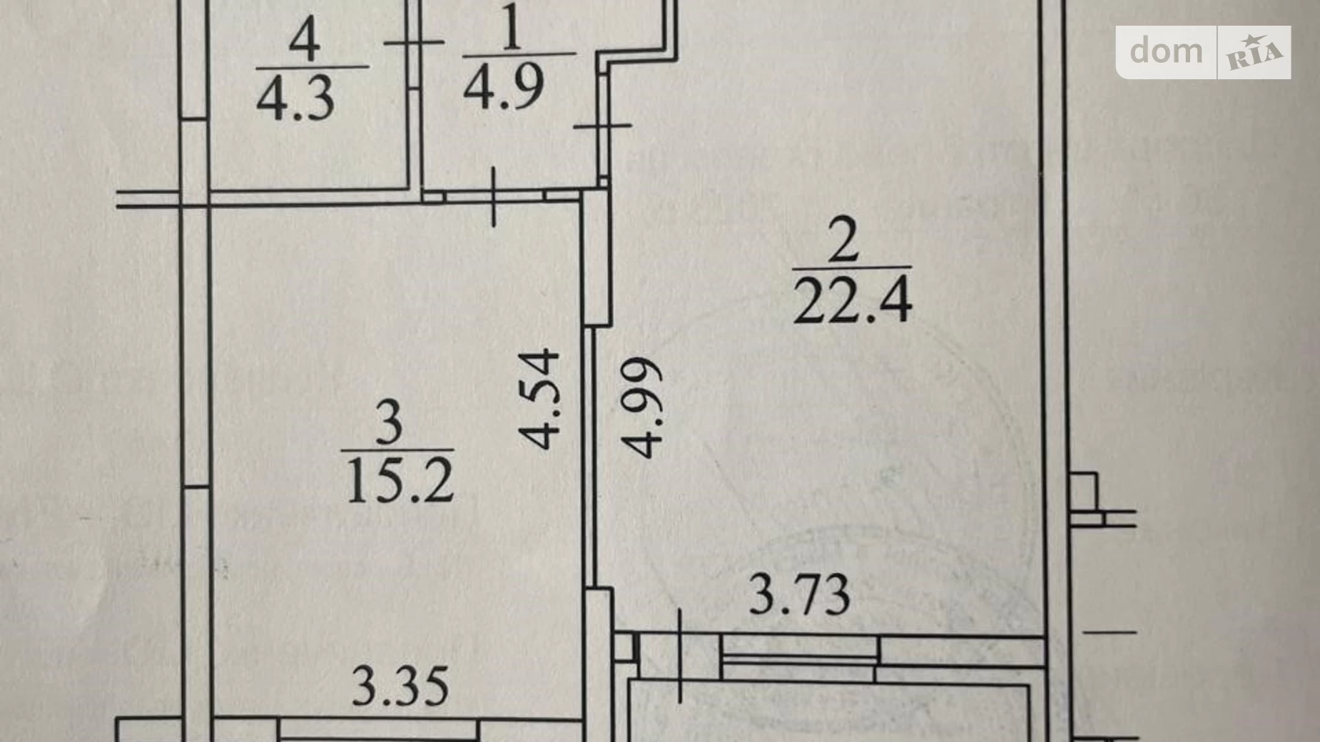 Продается 1-комнатная квартира 53.1 кв. м в Киеве, просп. Воздушных Сил(Воздухофлотский), 56 - фото 3