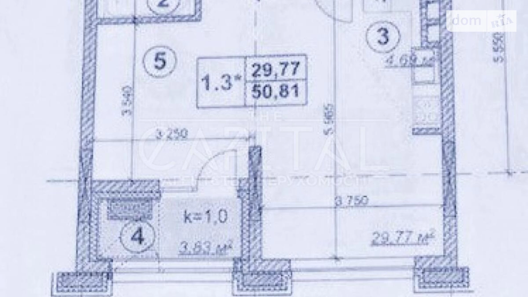 Продається 1-кімнатна квартира 50.8 кв. м у Києві, вул. Бульварно-Кудрявська(Воровського), 17А - фото 2