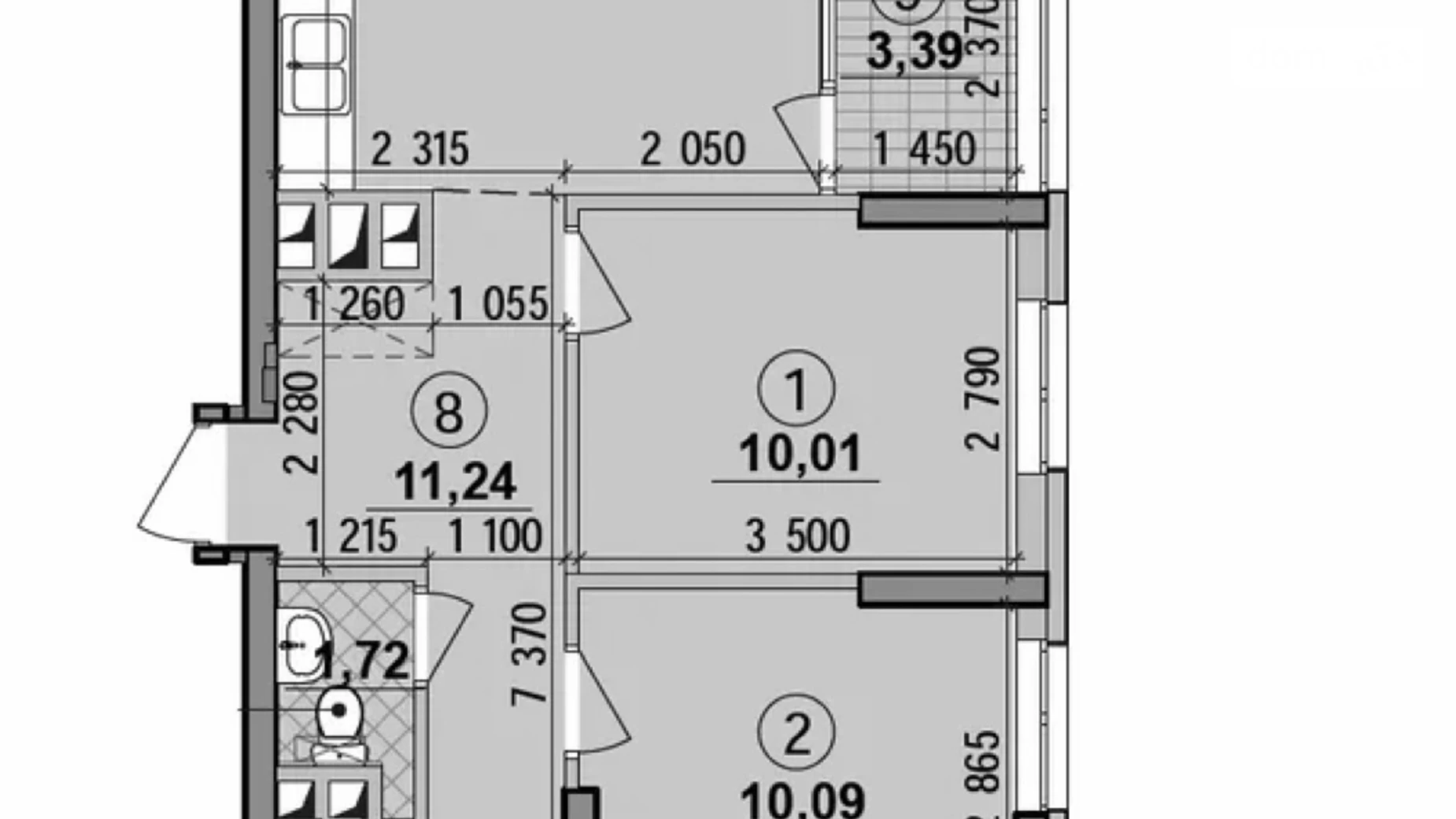 Продается 3-комнатная квартира 84.1 кв. м в Киеве, наб. Днепровская, 18А - фото 3