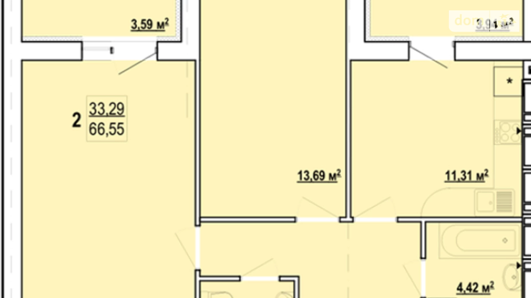 Продается 2-комнатная квартира 67 кв. м в Харькове, ул. Борткевича, 7 - фото 2