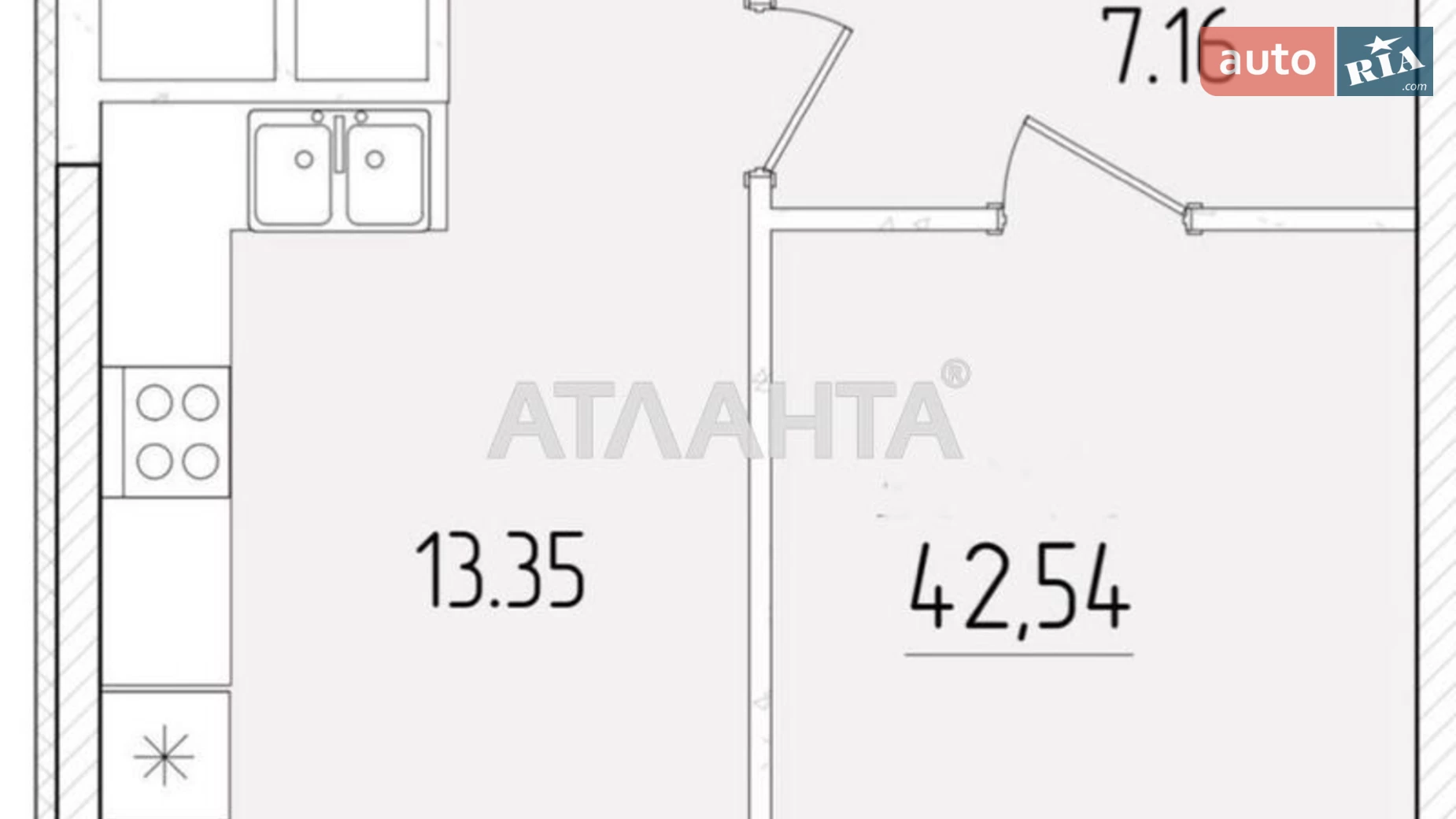 Продається 1-кімнатна квартира 42.5 кв. м у Одесі, вул. Краснова - фото 5