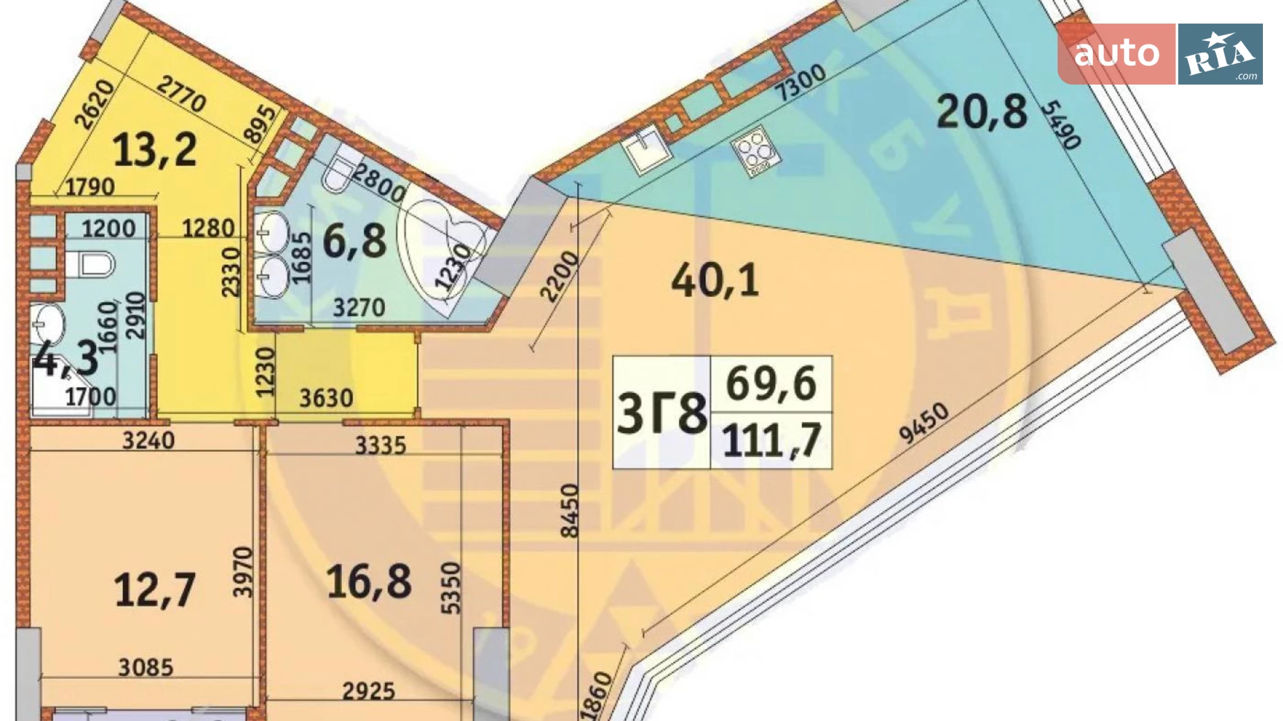 Продається 3-кімнатна квартира 111.7 кв. м у Києві, просп. Берестейський(Перемоги), 11 корпус 1 - фото 5