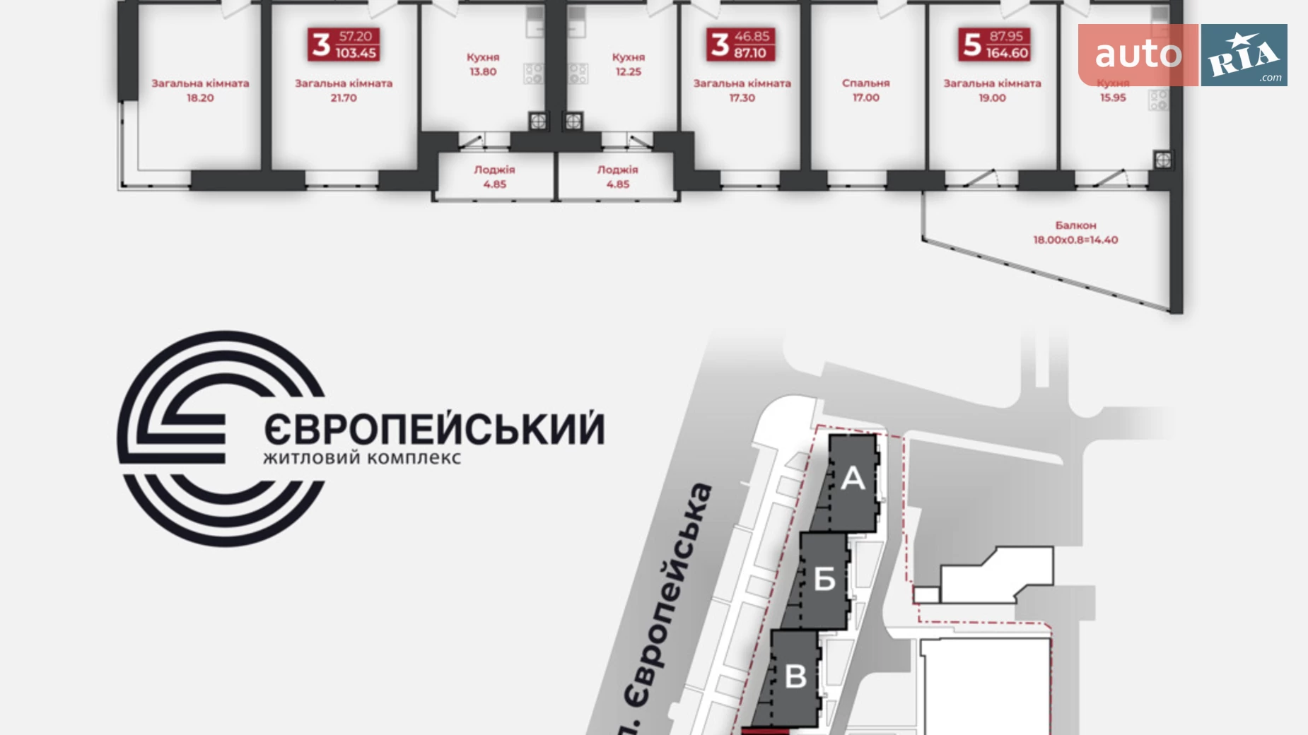 Продается 1-комнатная квартира 75.49 кв. м в Полтаве, ул. Европейская, 183 - фото 3