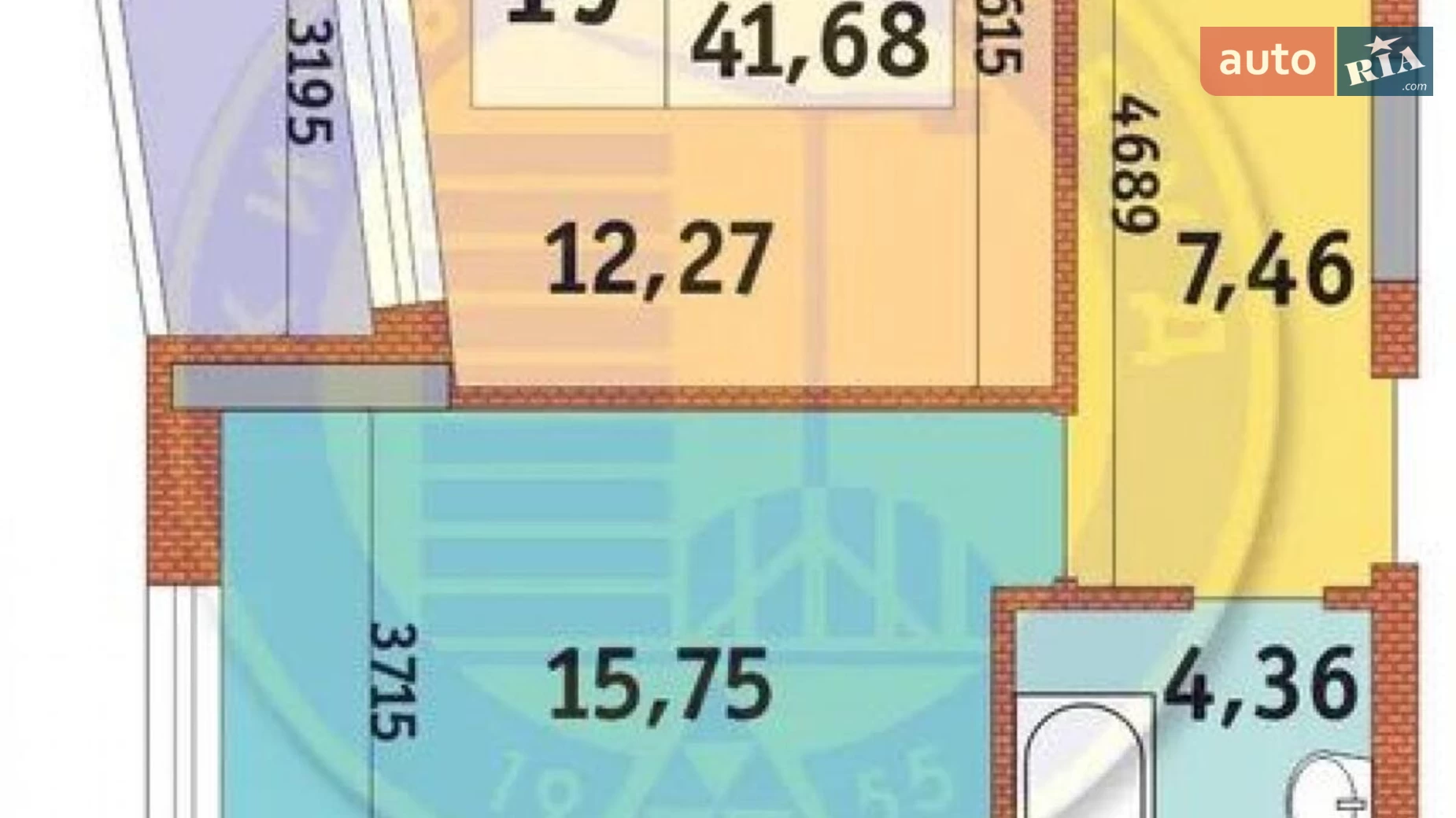 Продается 1-комнатная квартира 41.8 кв. м в Киеве, ул. Дубищанская, 4 - фото 2