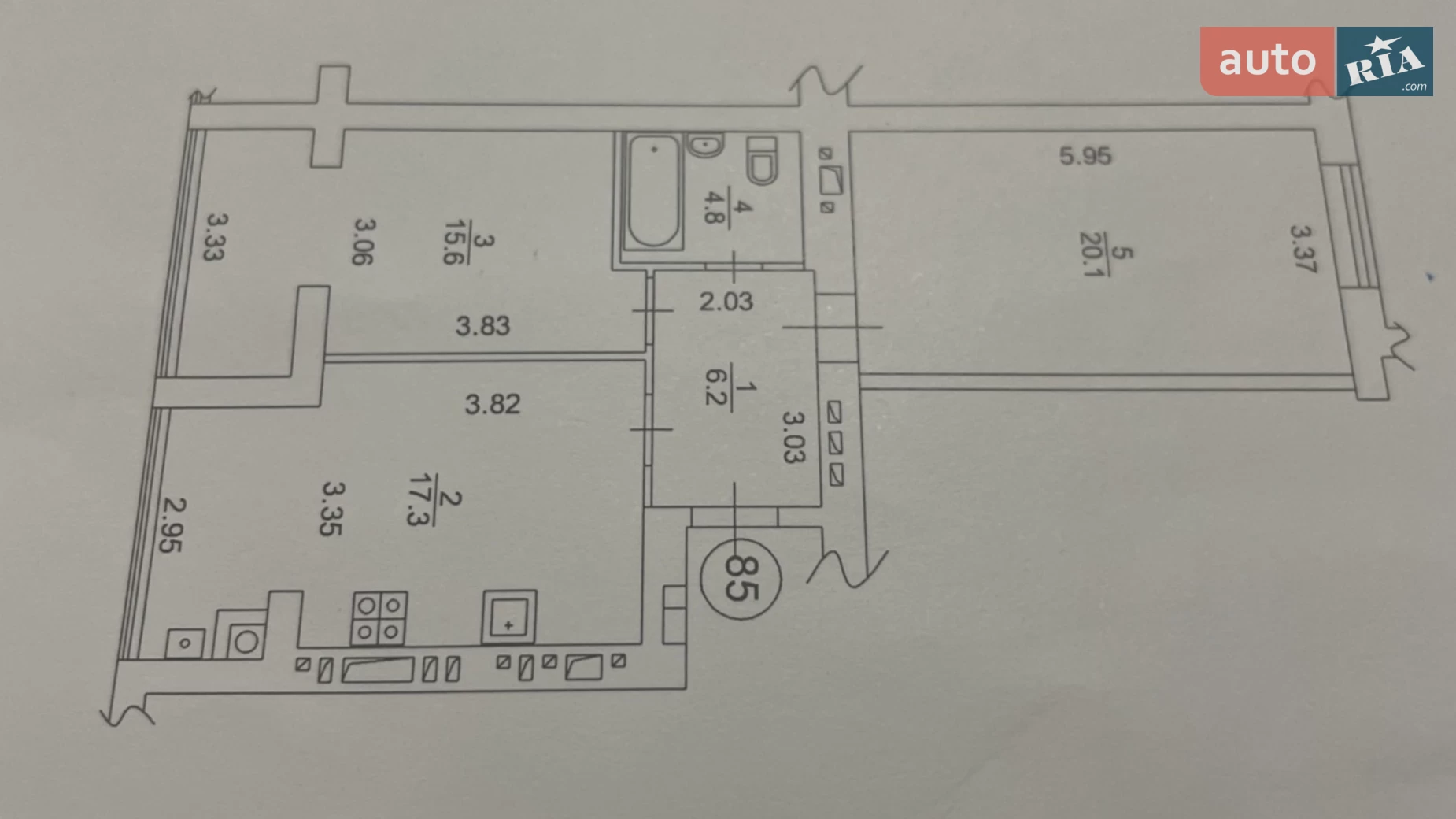 Продается 2-комнатная квартира 64 кв. м в Крюковщине, ул. Жулянская, 2В - фото 3
