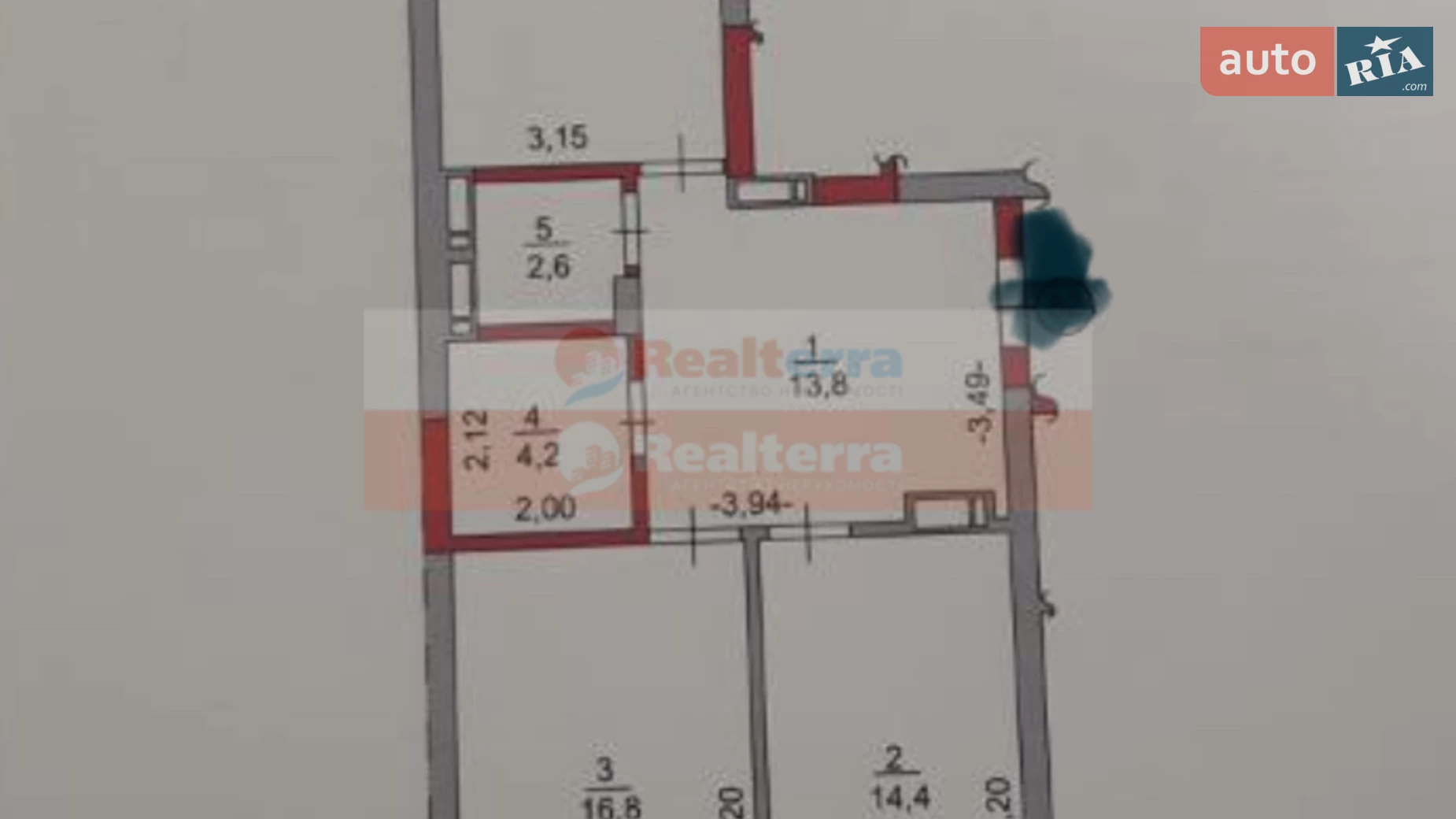Продается 2-комнатная квартира 73 кв. м в Киеве, ул. Академика Заболотного, 148В - фото 2