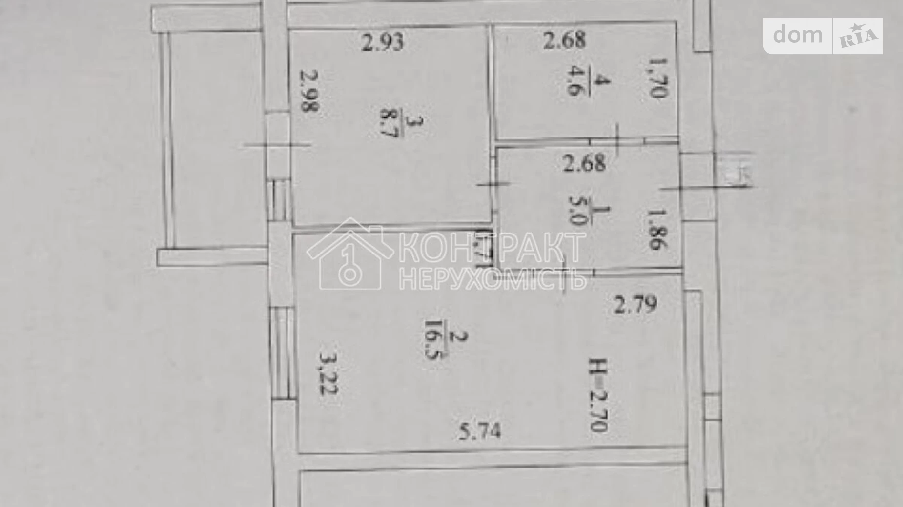 Продається 1-кімнатна квартира 38 кв. м у Харкові, вул. Драгоманова - фото 2