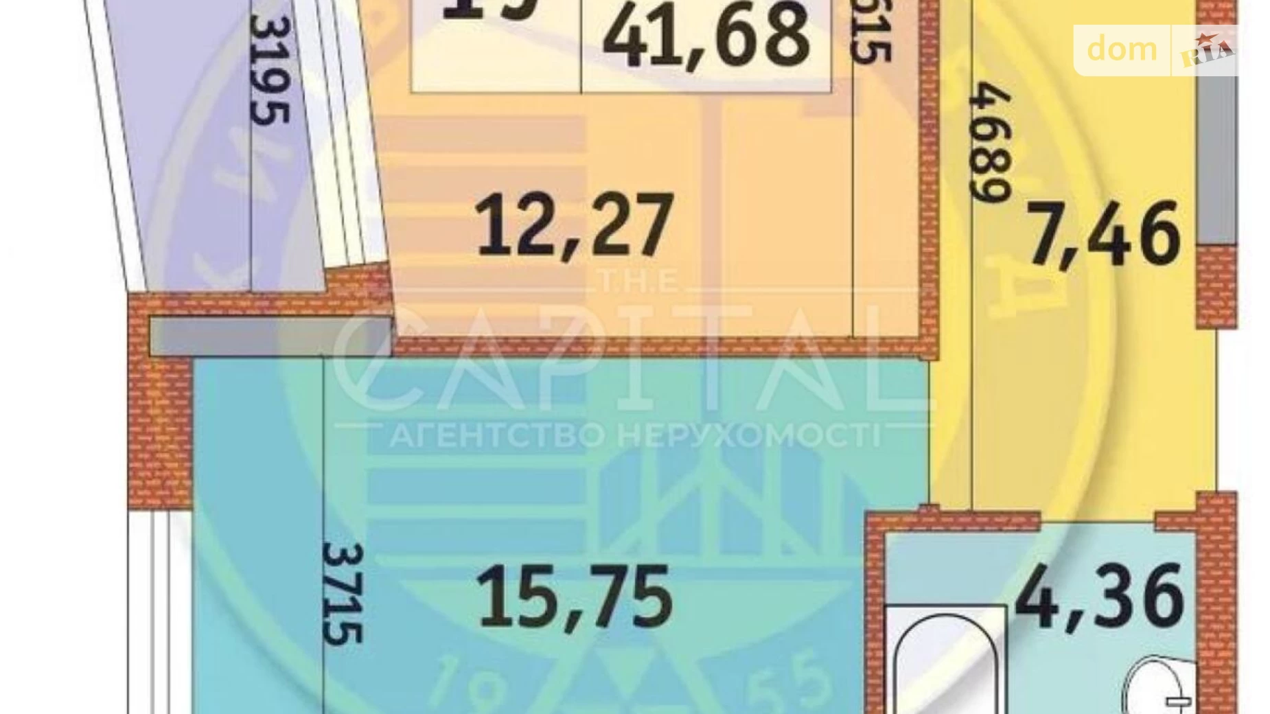 Продається 1-кімнатна квартира 41.7 кв. м у Києві, вул. Редьчинська, 3 - фото 2