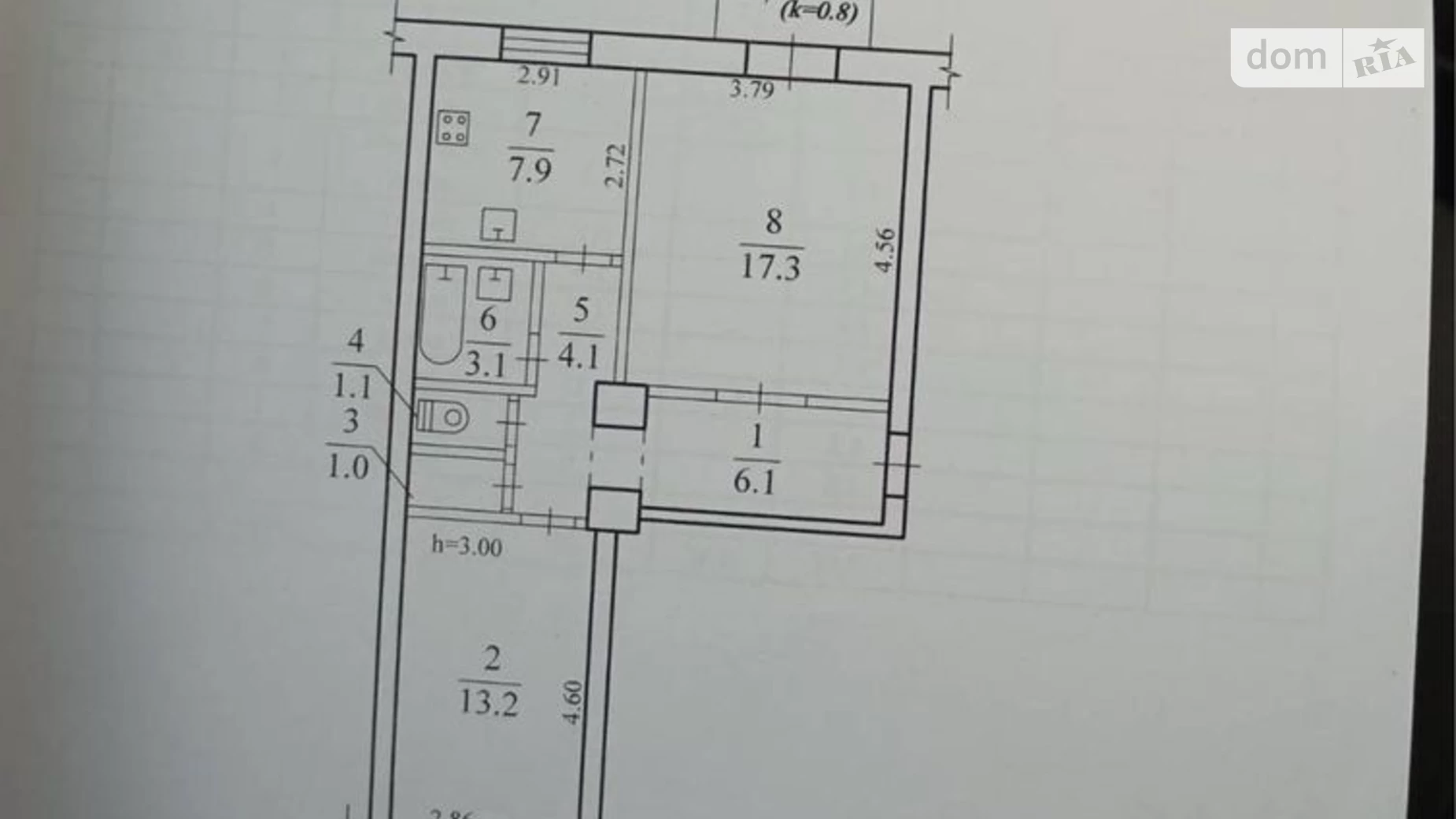 Продається 2-кімнатна квартира 58.2 кв. м у Дніпрі, вул. Європейська, 17 - фото 2