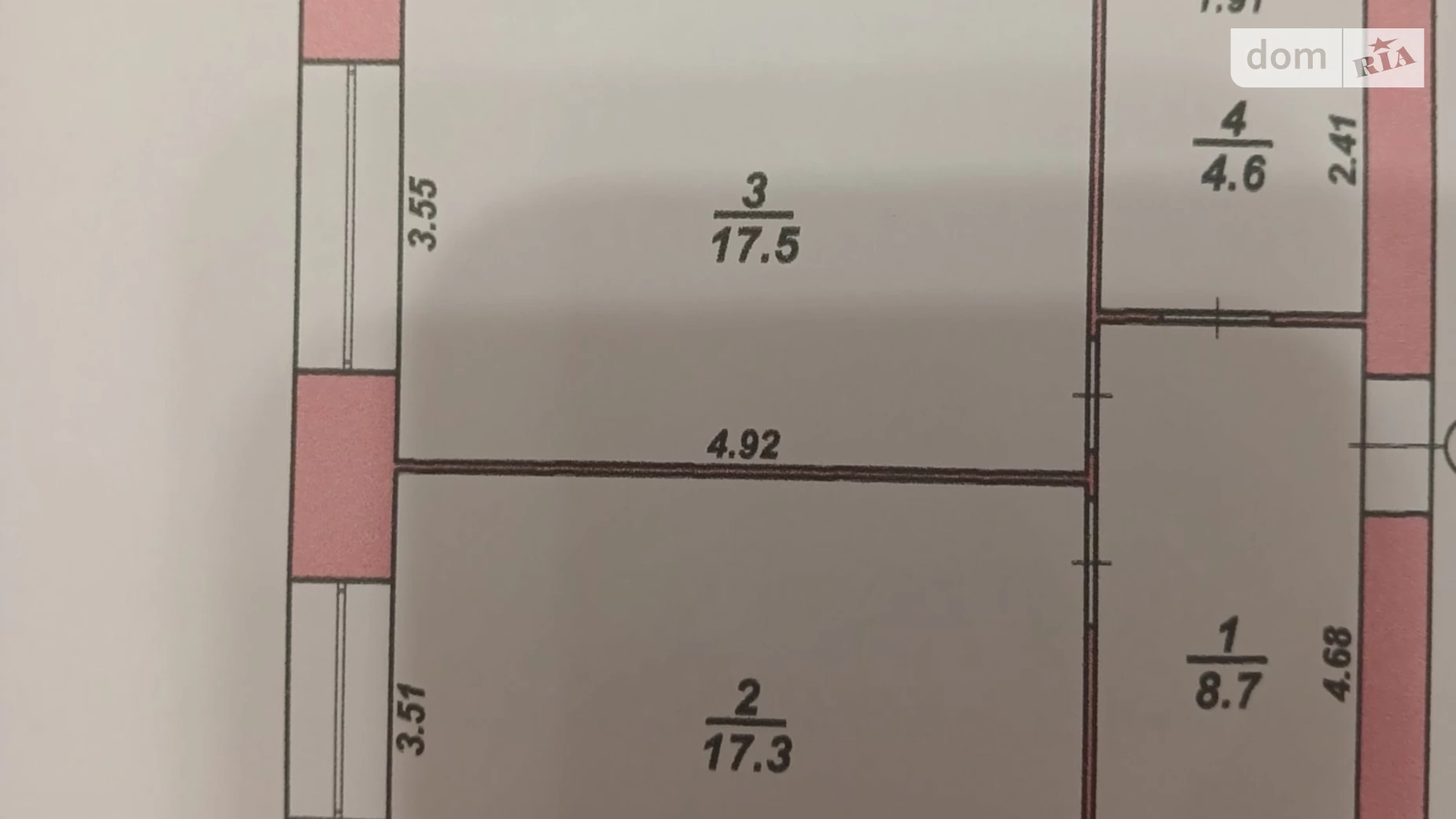 Продається 1-кімнатна квартира 48.1 кв. м у Хмельницькому - фото 2