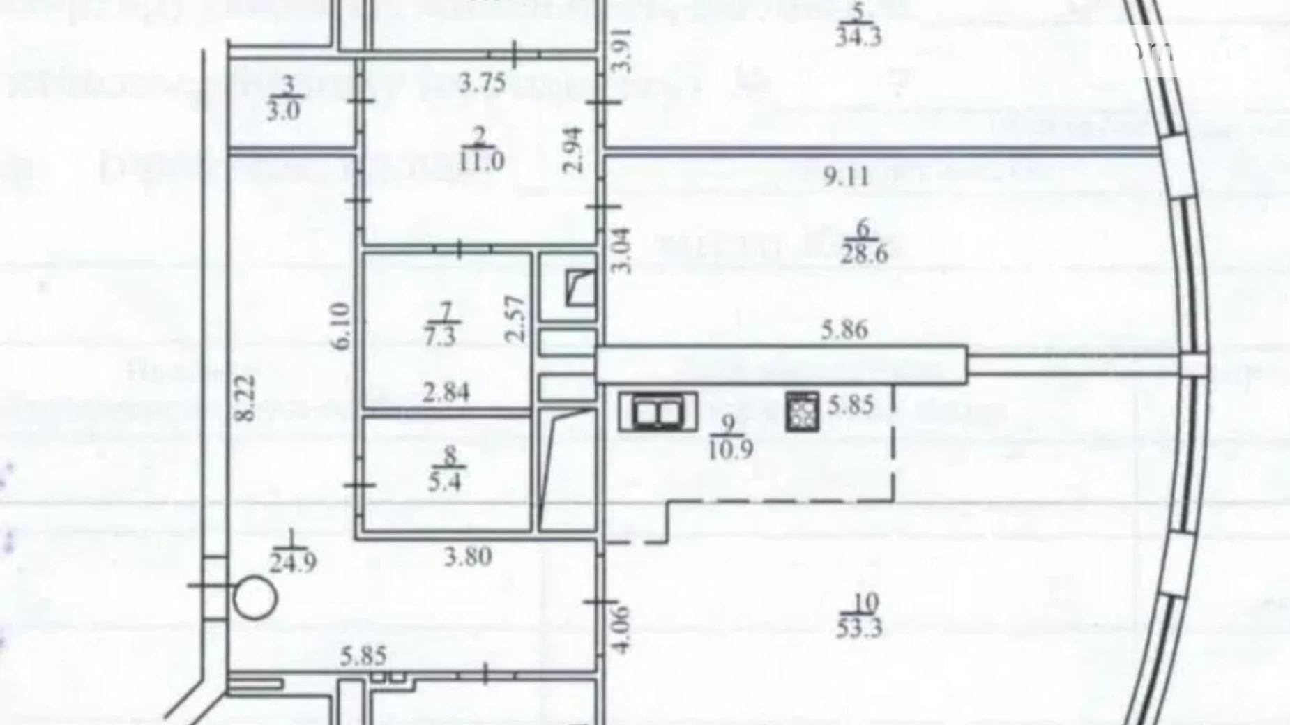 Здається в оренду 3-кімнатна квартира 198 кв. м у, цена: 1200 $ - фото 2