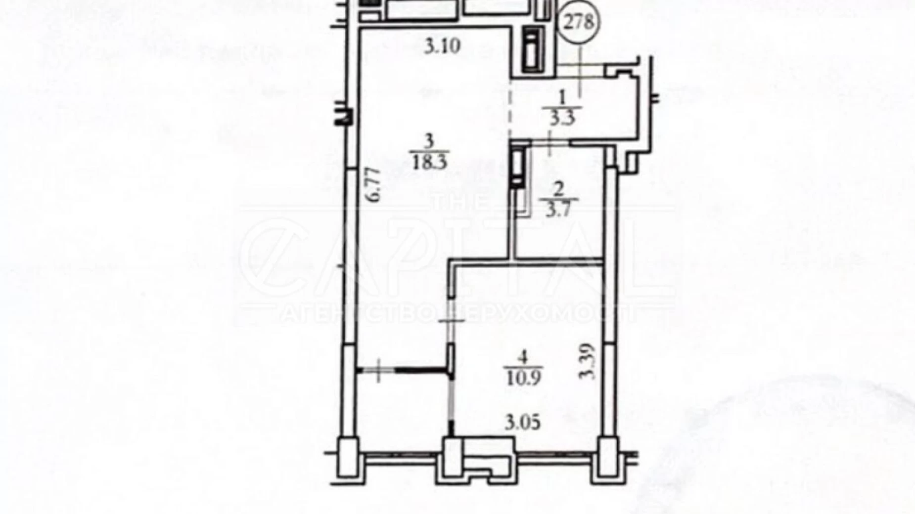 Продается 1-комнатная квартира 39.3 кв. м в Киеве, ул. Заречная, 4 корпус 1 - фото 2