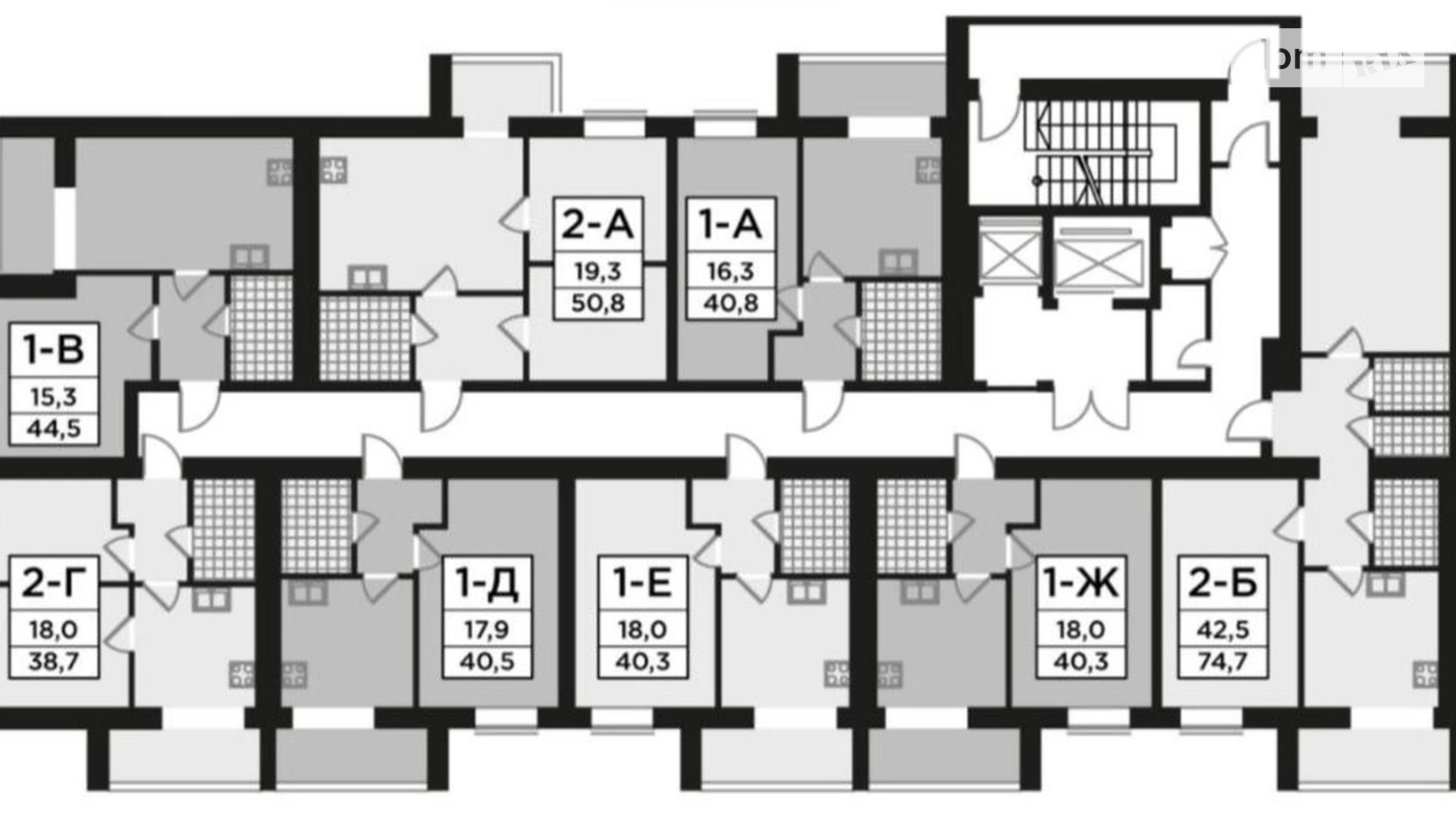 Продается 1-комнатная квартира 44.5 кв. м в Буче, ул. Ивана Кожедуба, 4В - фото 3