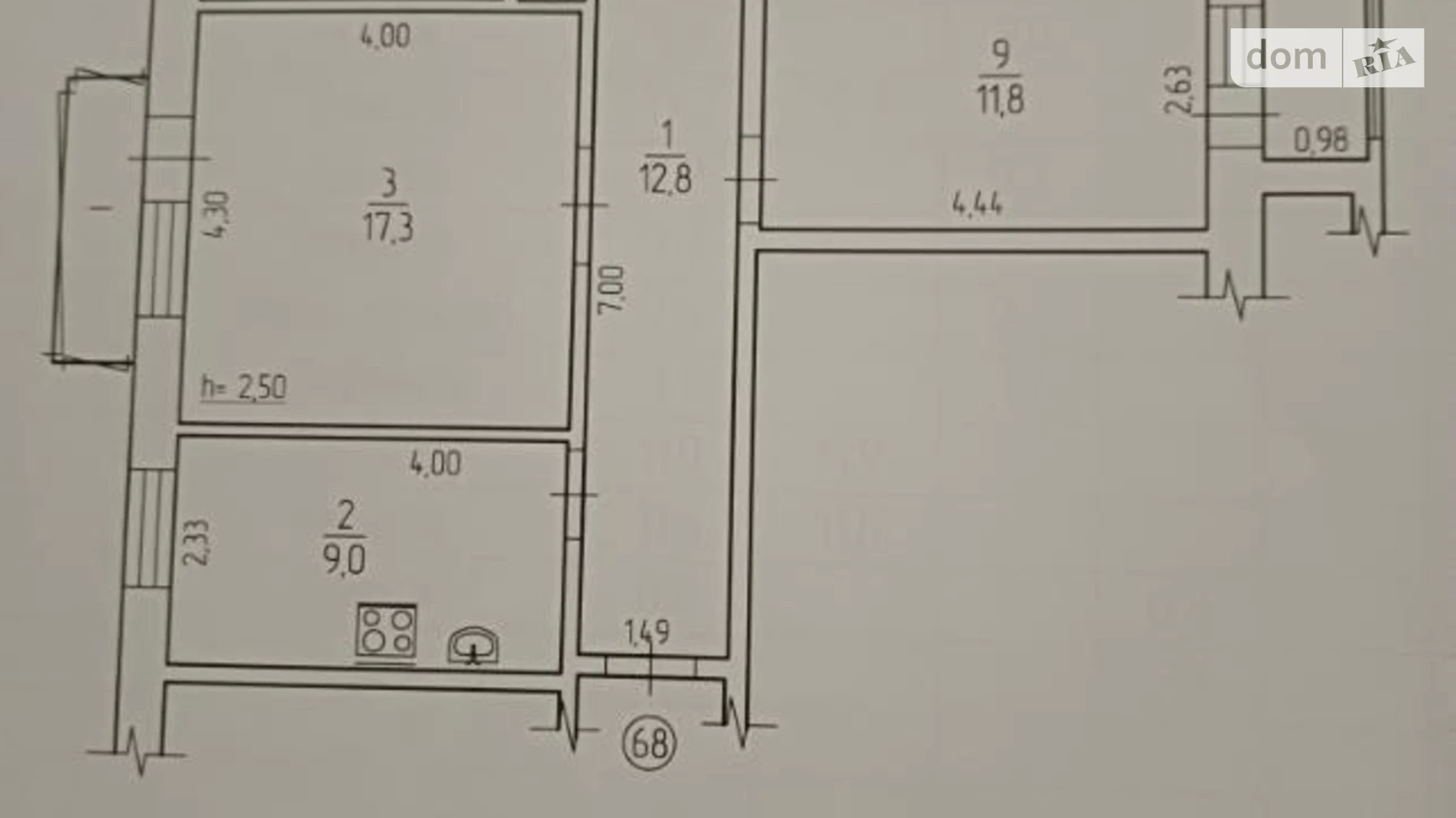 Продается 4-комнатная квартира 79 кв. м в Горишних плавнях, просп. Героев Днепра (Ленина), 42 - фото 2