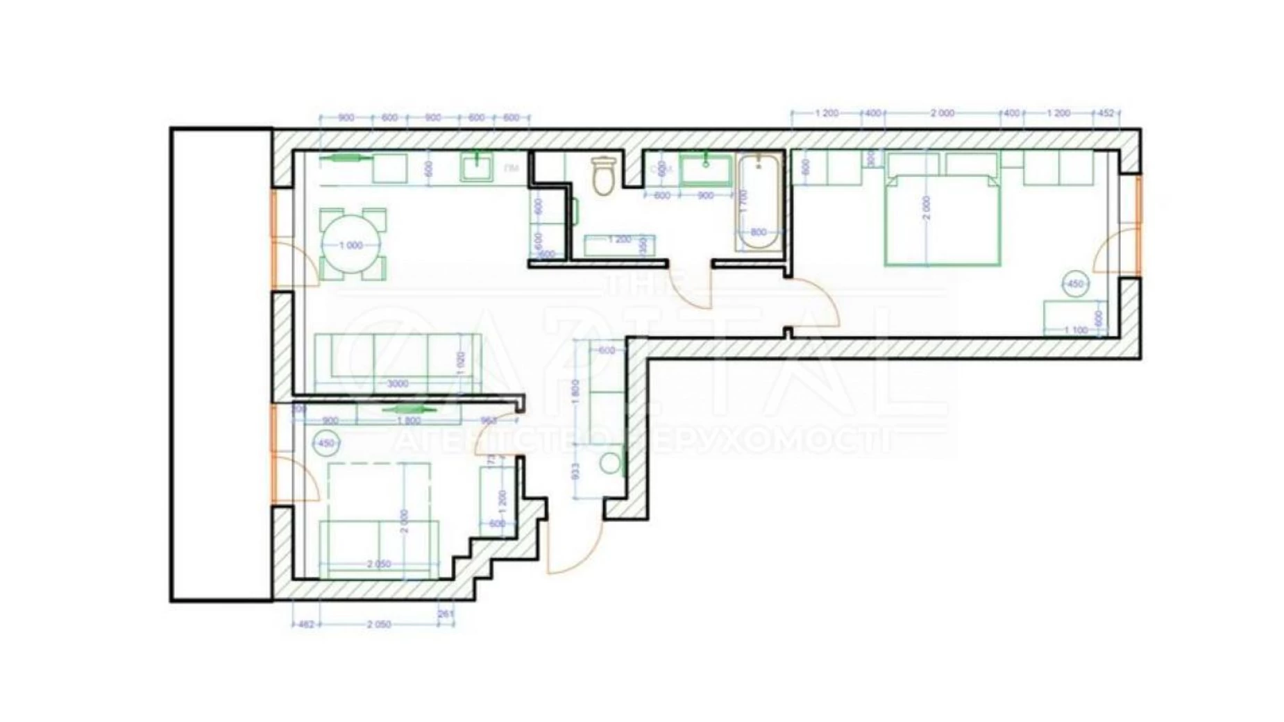 Продается 2-комнатная квартира 71.1 кв. м в Киеве, цена: 239000 $ - фото 3