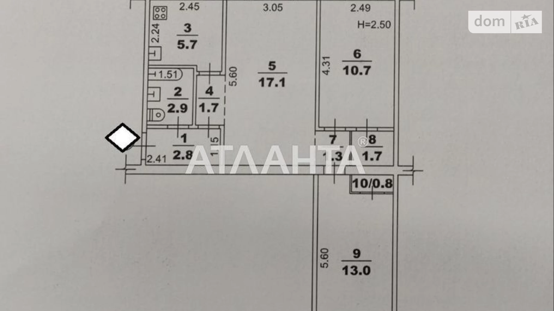 Продается 3-комнатная квартира 58 кв. м в Одессе, ул. Академика Филатова - фото 5