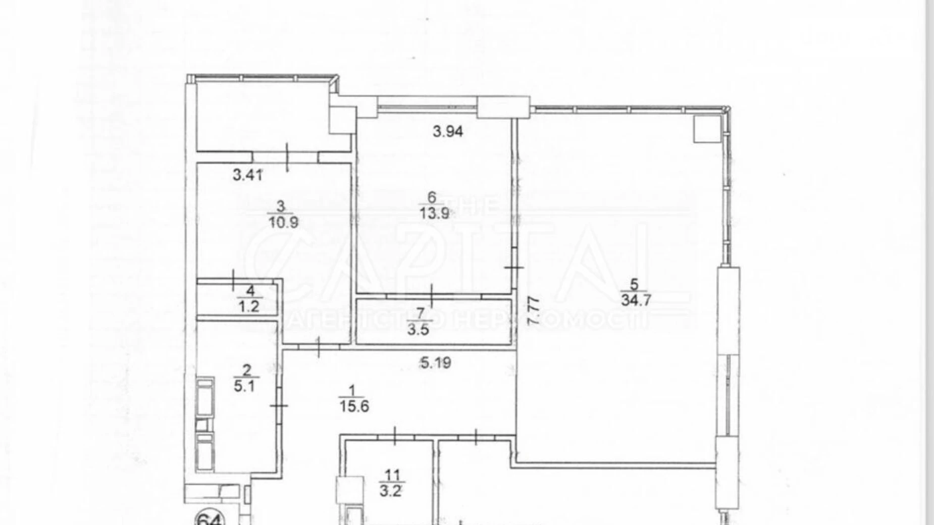 Продається 3-кімнатна квартира 129.9 кв. м у Києві, вул. Андрія Верхогляда(Драгомирова), 19Б - фото 2