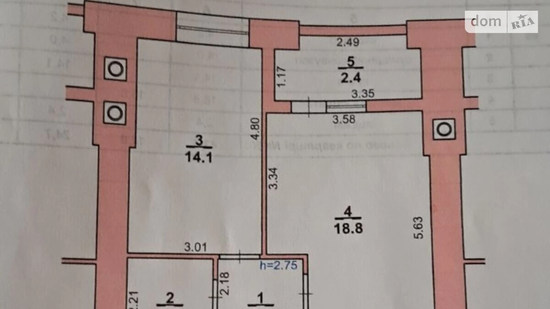 Продается 1-комнатная квартира 43.5 кв. м в Хмельницком, ул. Лесогриневецкая, 34Б - фото 2