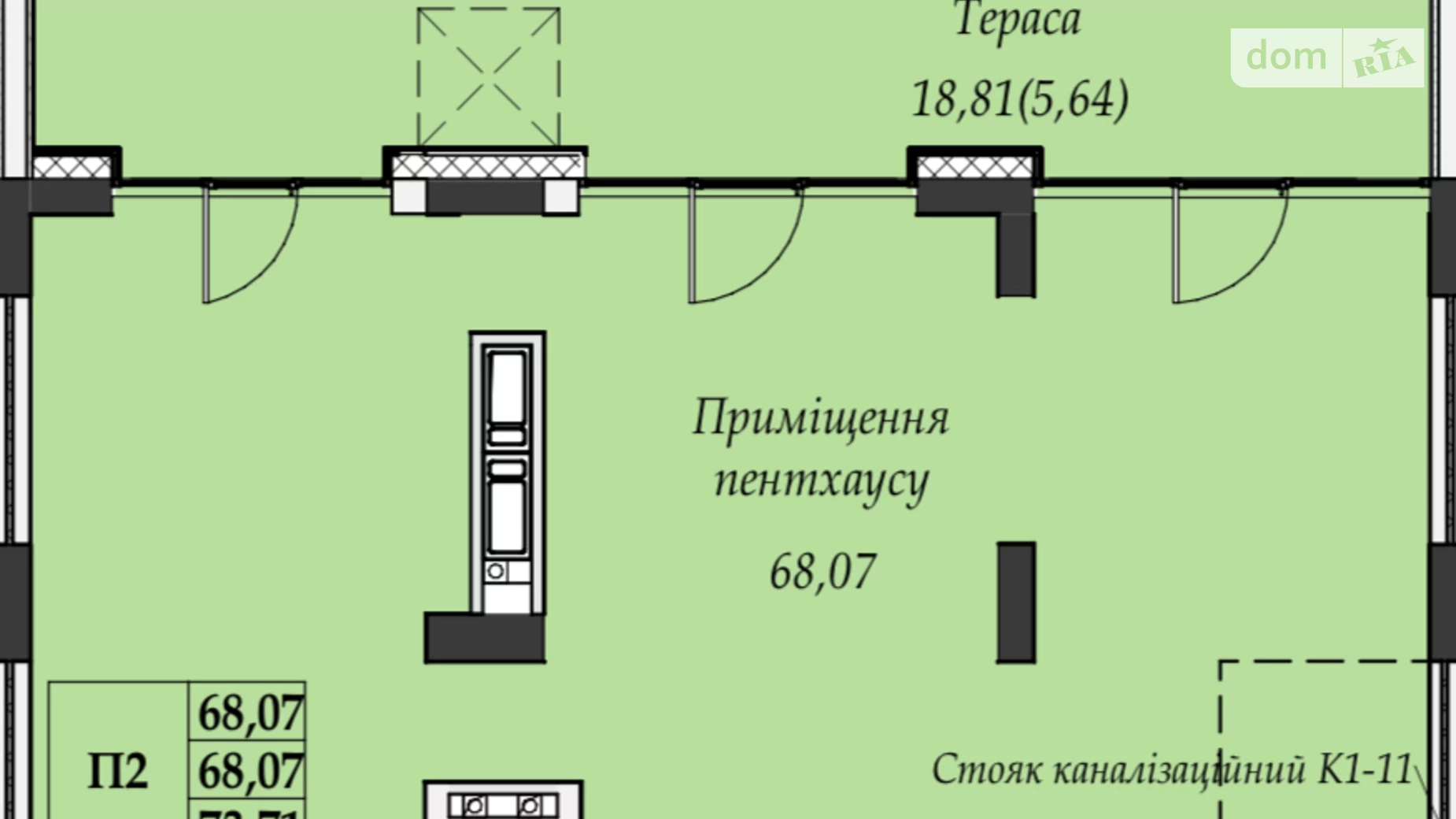 Продается 2-комнатная квартира 73.7 кв. м в Ивано-Франковске, ул. Гетьмана Ивана Мазепы, 148 - фото 5
