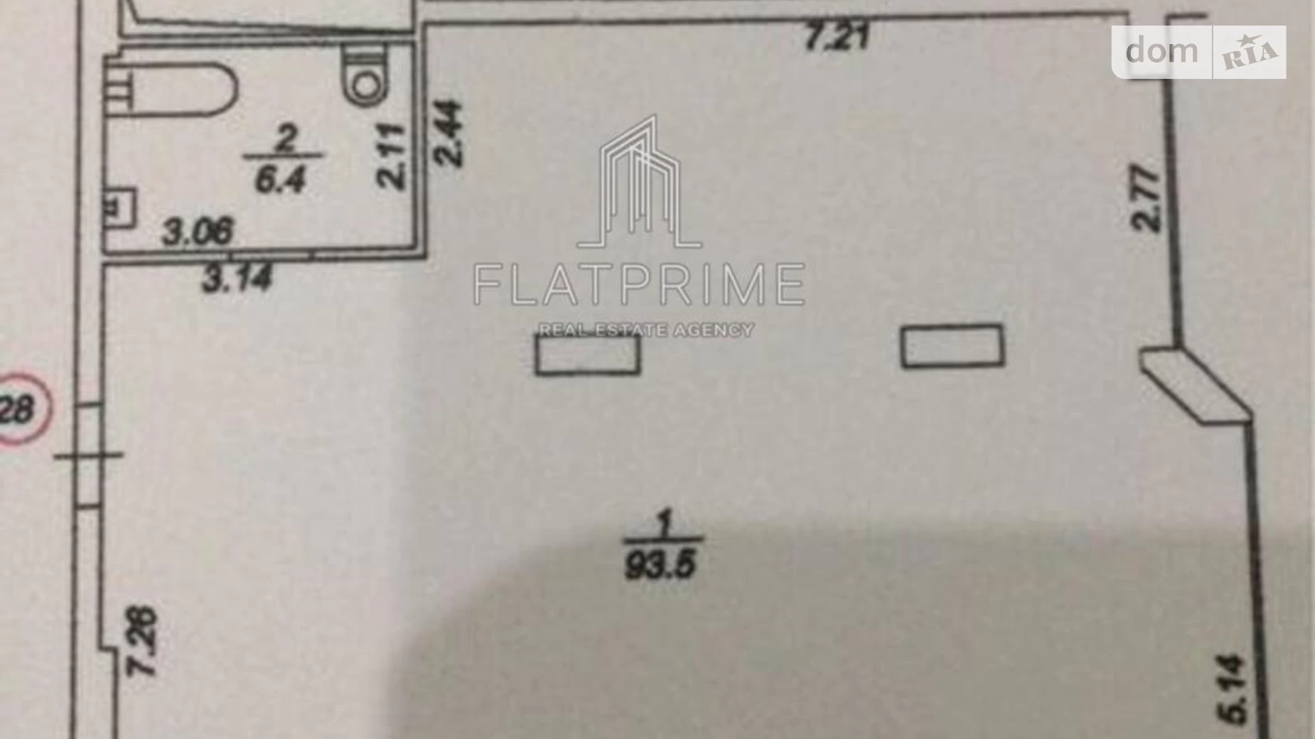 Продается 1-комнатная квартира 102.2 кв. м в Киеве, ул. Авиаконструктора Антонова, 2Б - фото 3