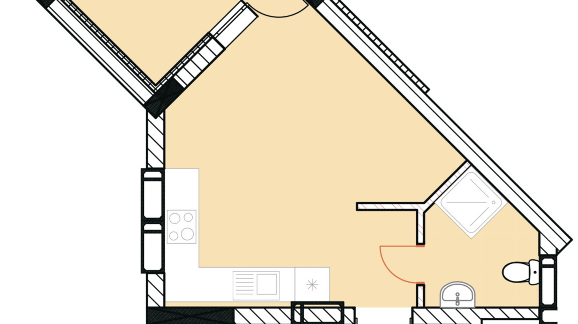 Продается 1-комнатная квартира 25.86 кв. м в Ирпене, Гостомельское шоссе, 49 - фото 2
