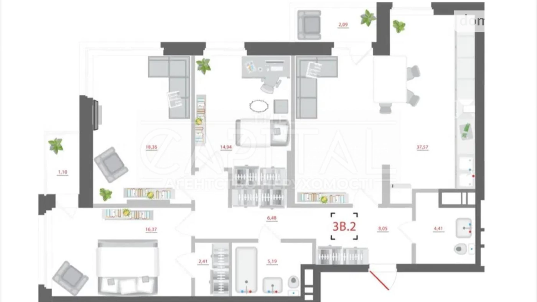 Продается 4-комнатная квартира 120 кв. м в Киеве, ул. Мокрая(Кудряшова), 8-10 - фото 4