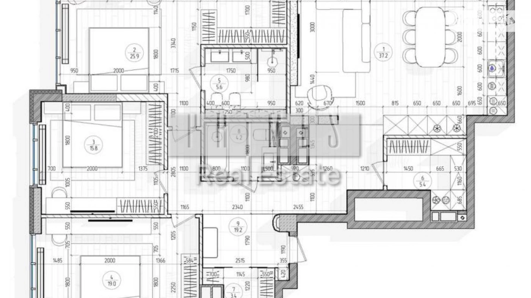 Продается 4-комнатная квартира 142 кв. м в Киеве, ул. Андрея Верхогляда(Драгомирова), 17В - фото 2