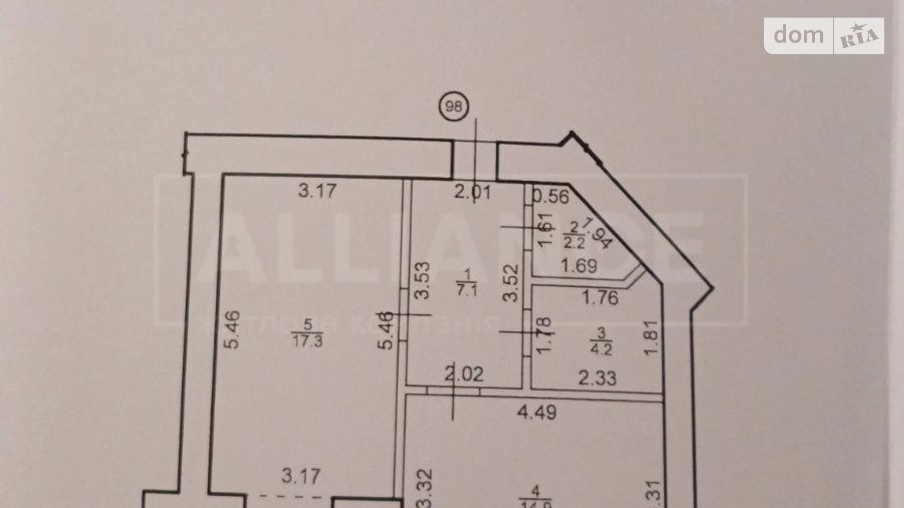 Продается 1-комнатная квартира 51 кв. м в Ивано-Франковске, ул. Гетьмана Ивана Мазепы, 168 - фото 2