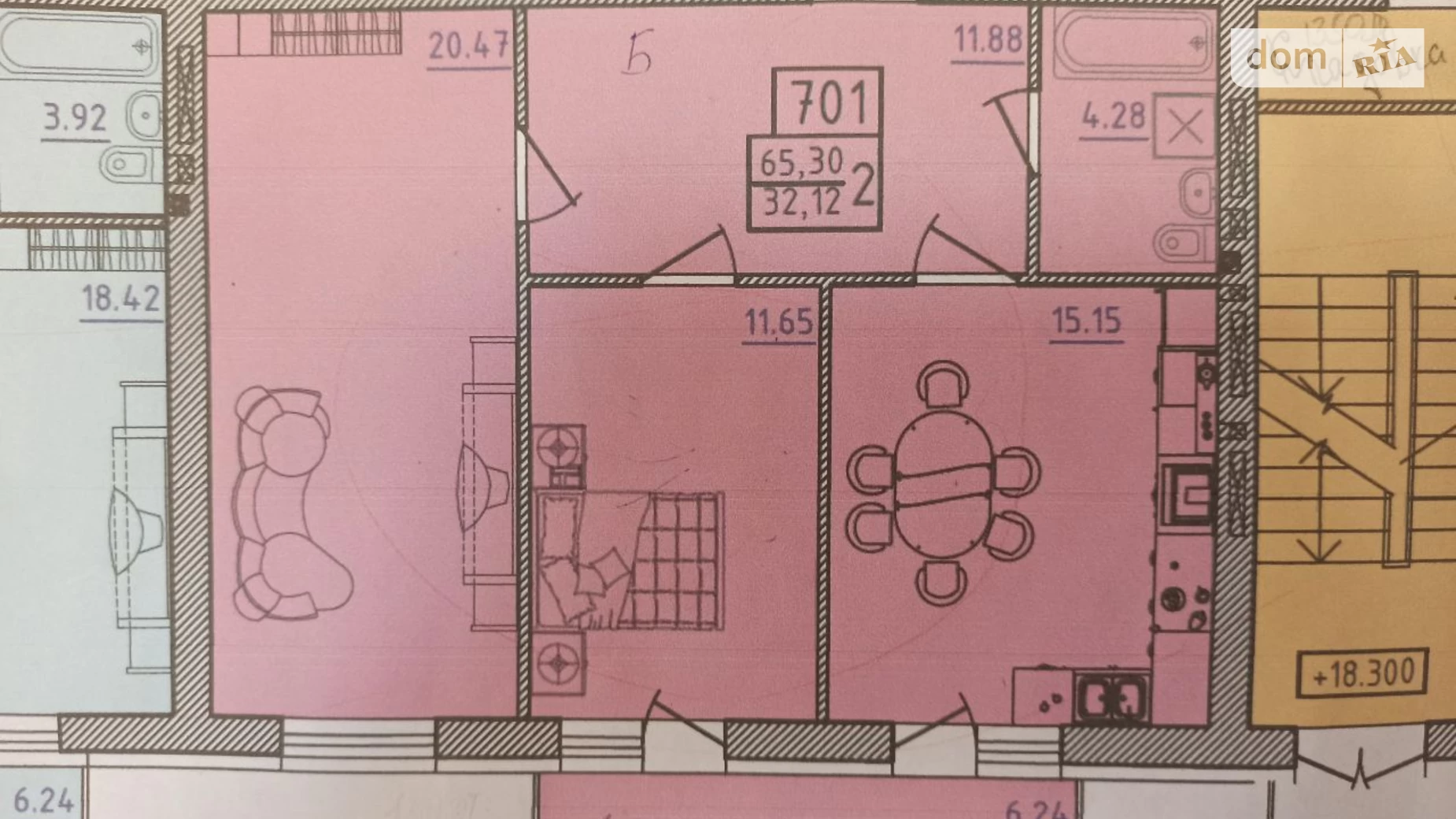 Продается 2-комнатная квартира 65 кв. м в Южному, ул. Горбадка, 4 - фото 4