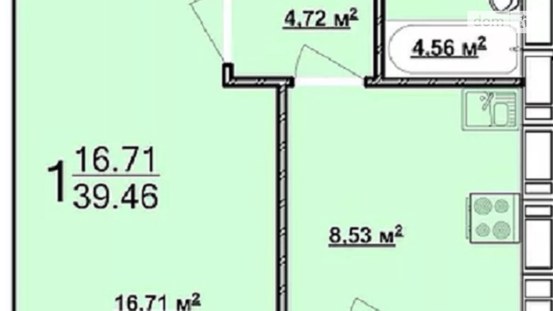 Продається 1-кімнатна квартира 40 кв. м у Харкові, вул. Миру, 41 - фото 2