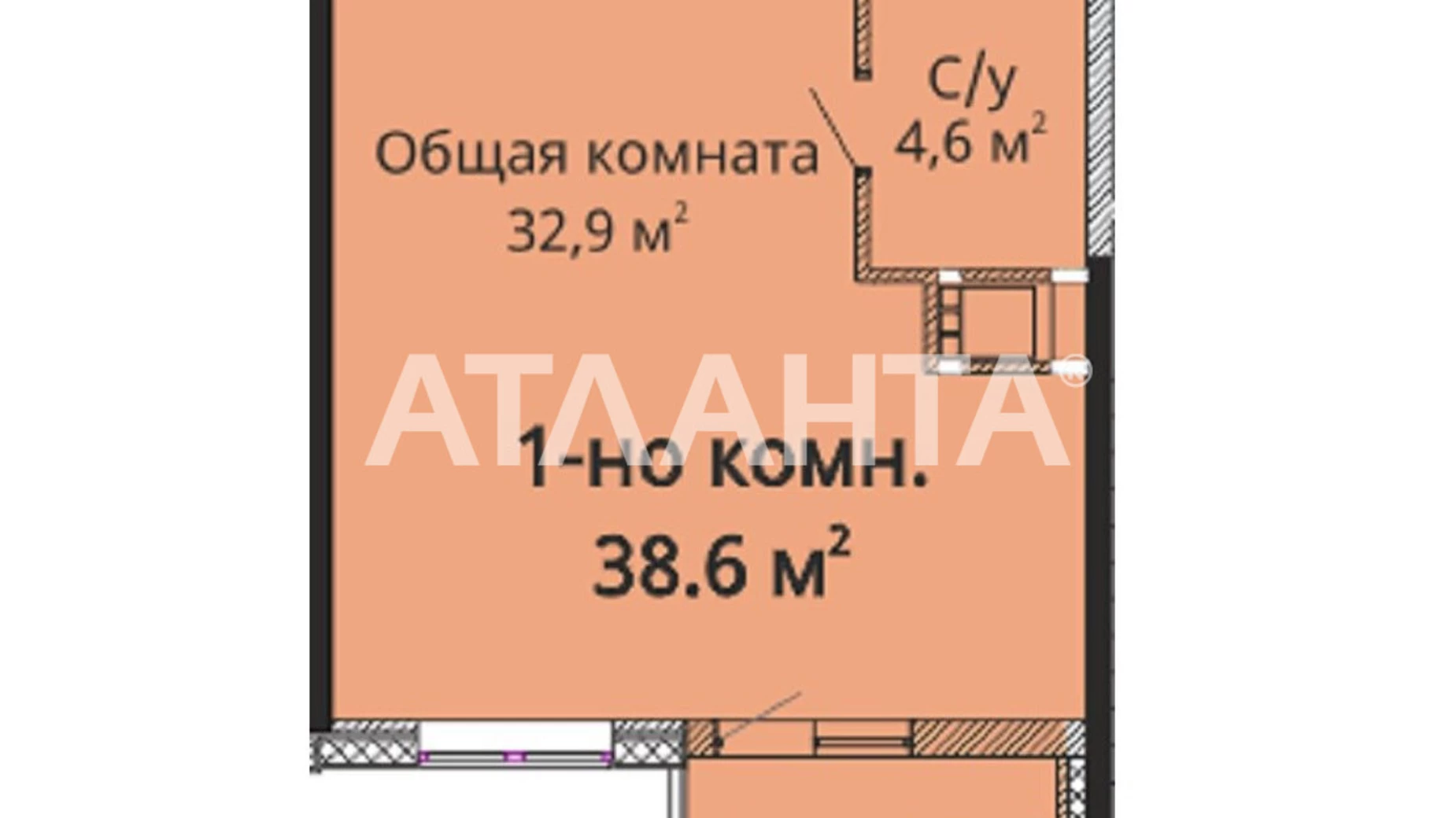 Продается 1-комнатная квартира 39.5 кв. м в Одессе, ул. Михайловская - фото 3