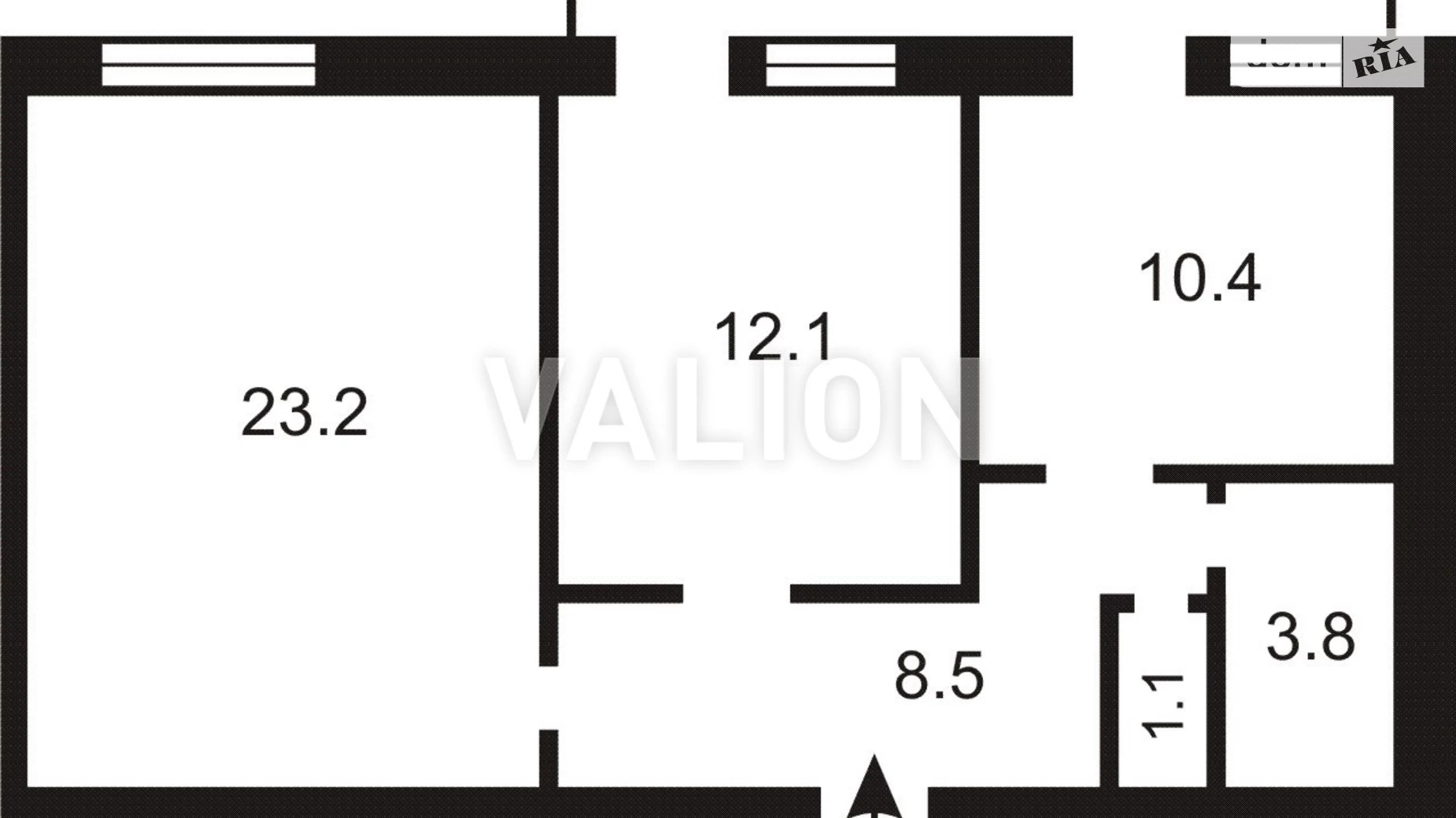 Продается 2-комнатная квартира 62.1 кв. м в Броварах, ул. Героев УПА, 7А - фото 3