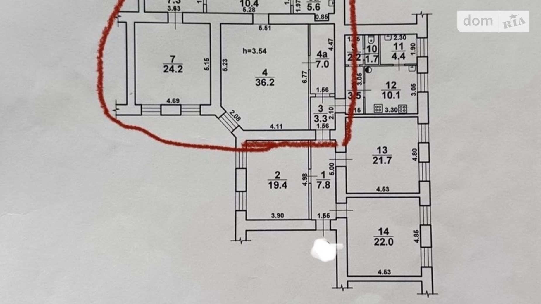Продается 2-комнатная квартира 90.7 кв. м в Одессе, ул. Пастера, 19 - фото 2