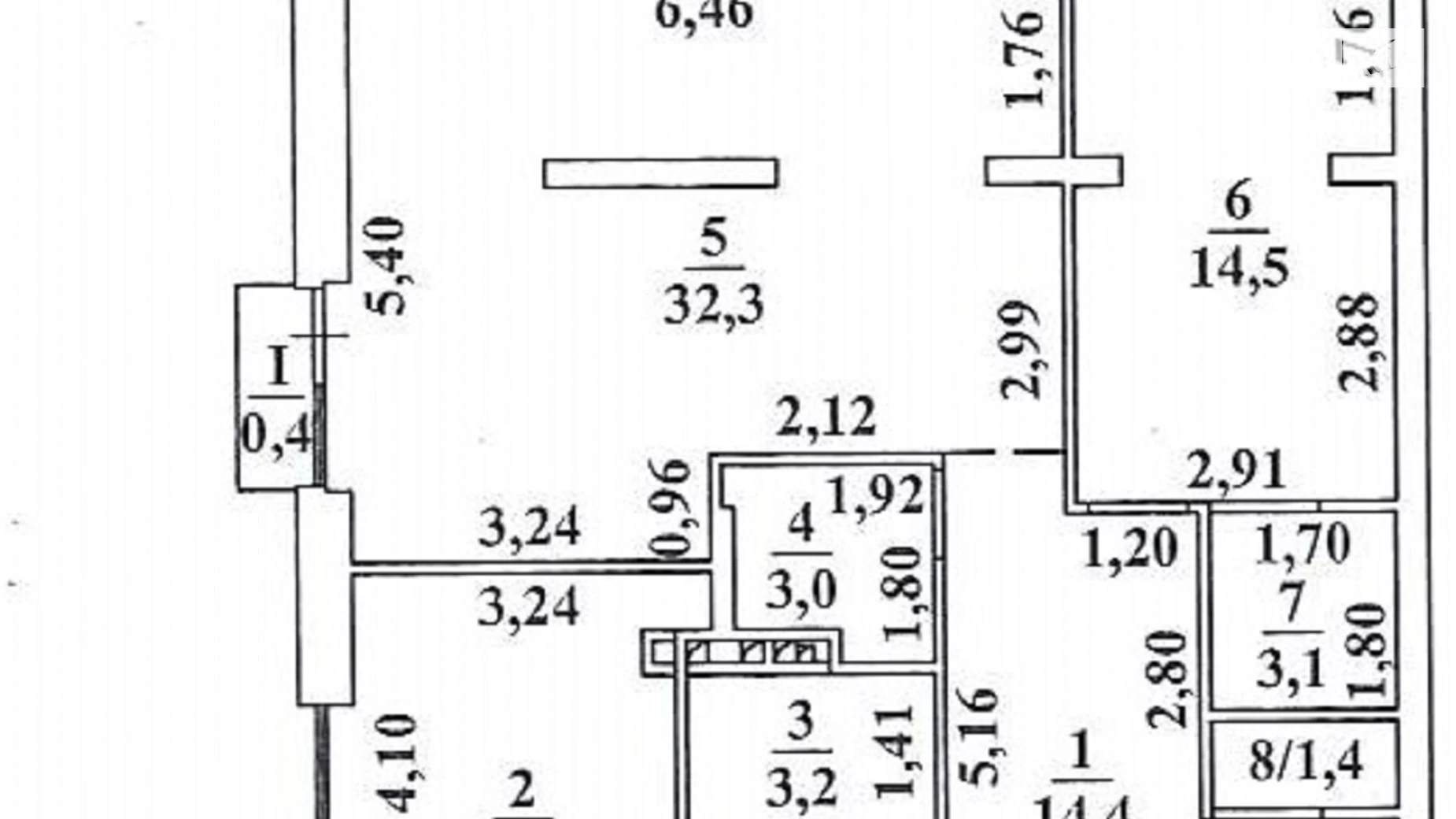 Продається 3-кімнатна квартира 89.2 кв. м у Одесі, вул. Дачна, 28Д - фото 4