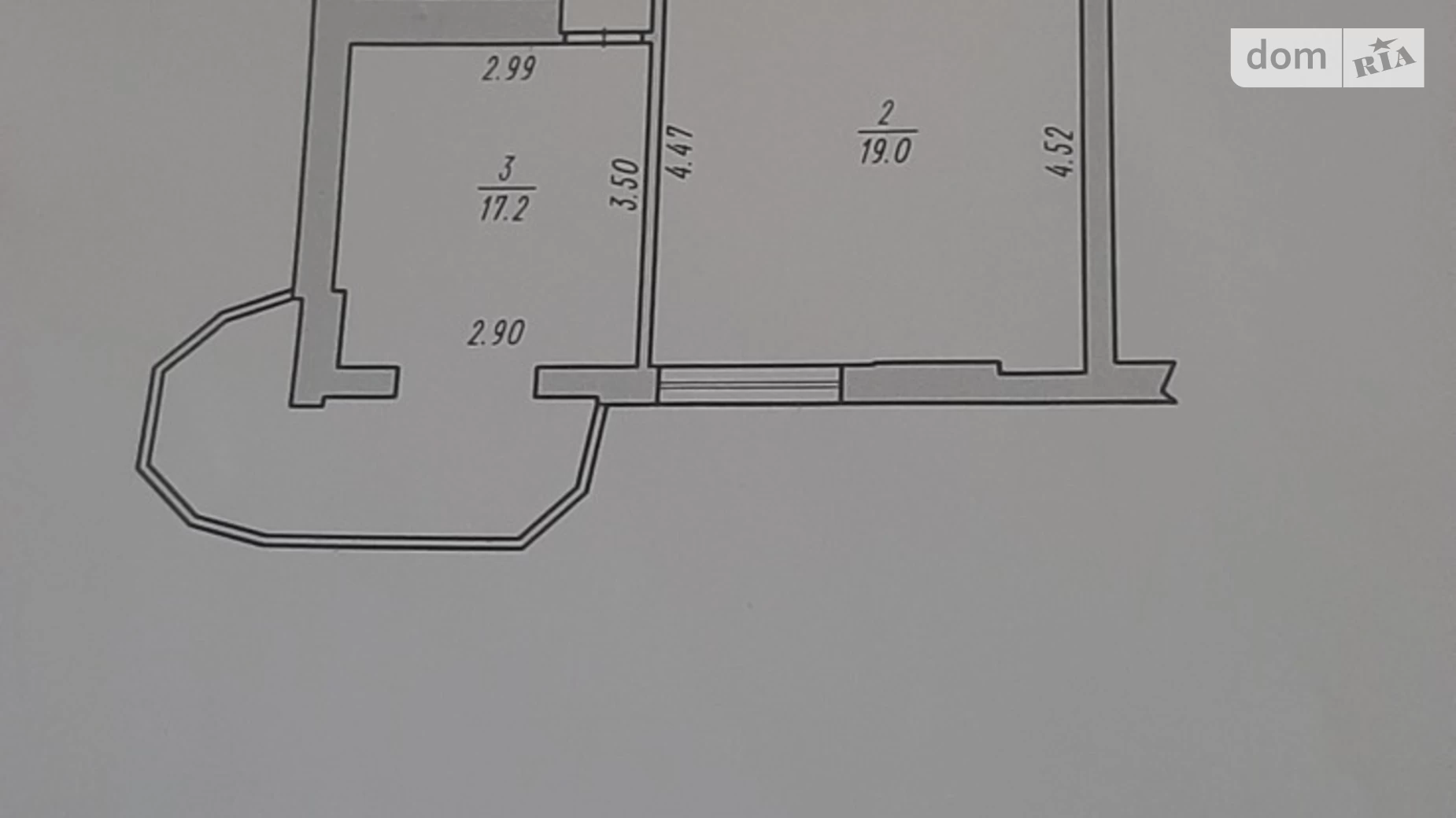 Продается 1-комнатная квартира 48.3 кв. м в Хмельницком, ул. Романа Шухевича(Курчатова), 2/2А - фото 2