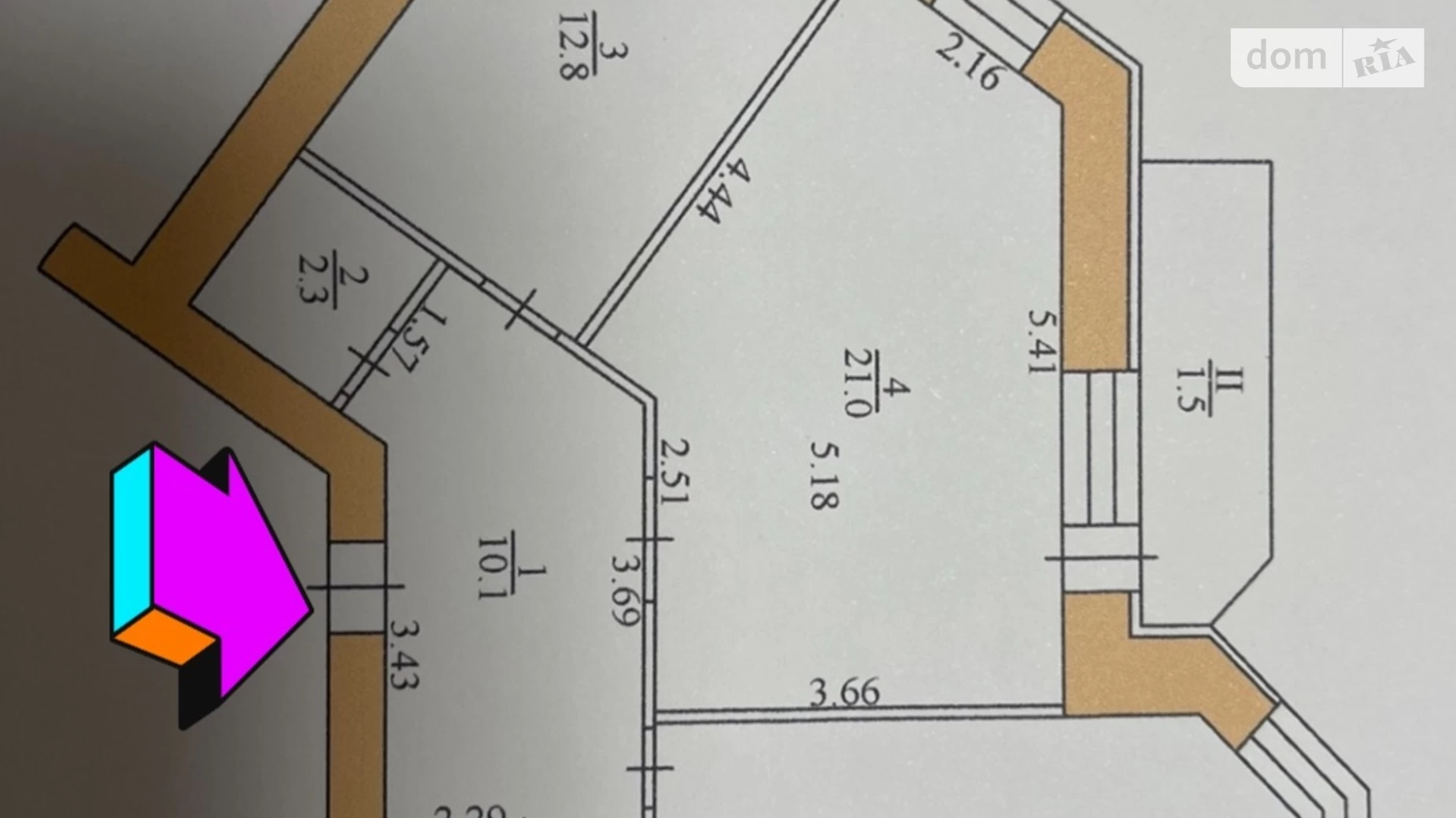 2-комнатная квартира 69.5 кв. м в Тернополе, ул. Стадниковой Софии, 40А - фото 21