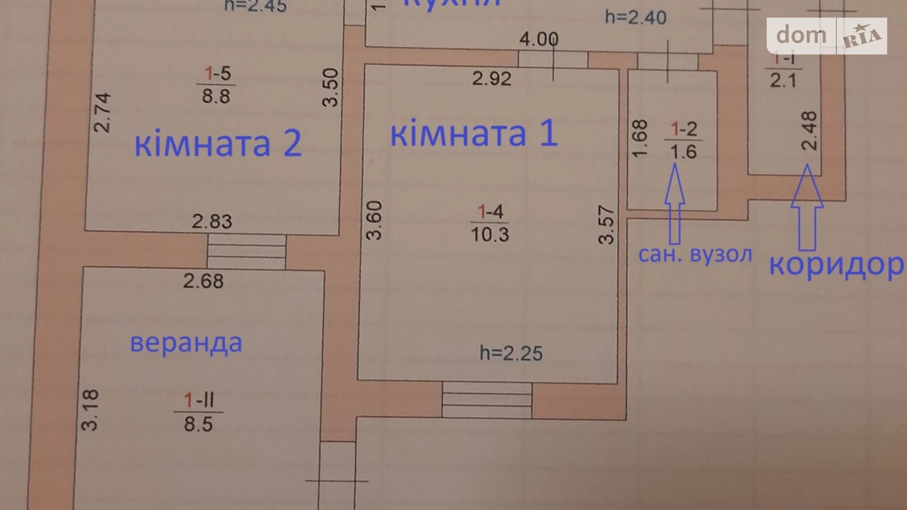 Продається 2-кімнатна квартира 38.4 кв. м у Миколаєві, вул. Маріупольська(Московська) - фото 2